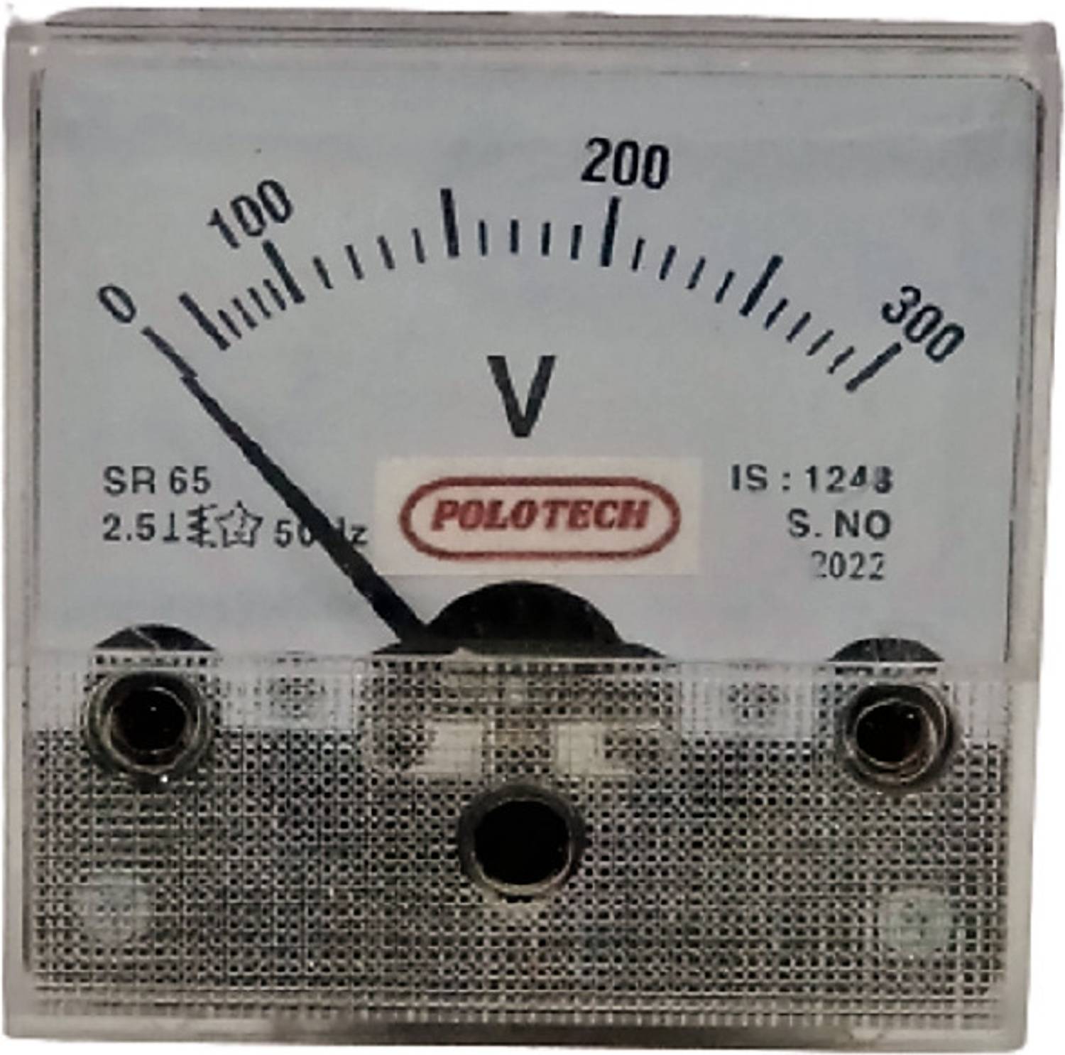 Ambika Sales POLOTECH Square Round 65MM 2.5 INCH Voltmeter