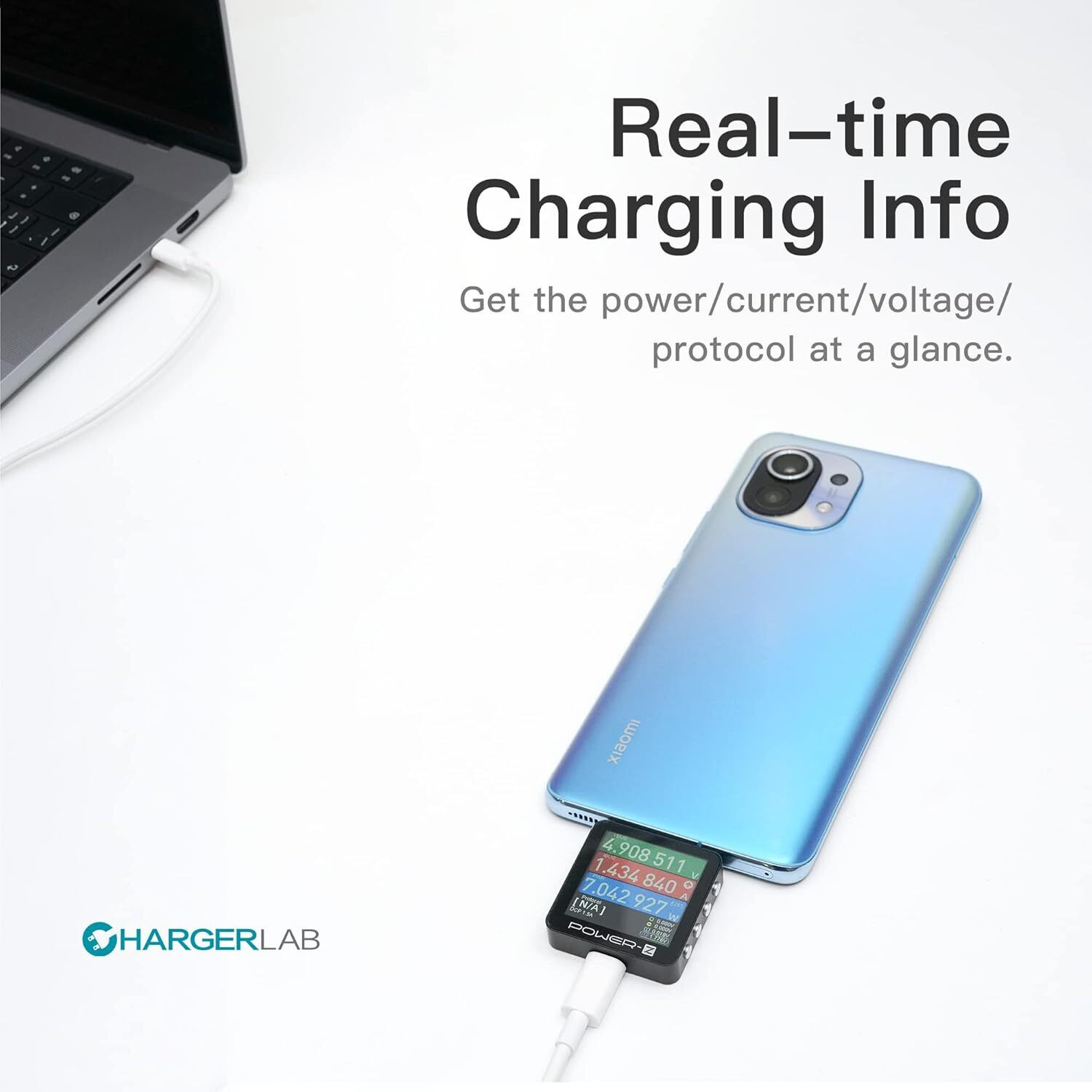 Image of Velmi POWER-Z Portable USB-C Fast Charging Tester PD3.1 QC5.0 Power-Z KM003C Voltmeter