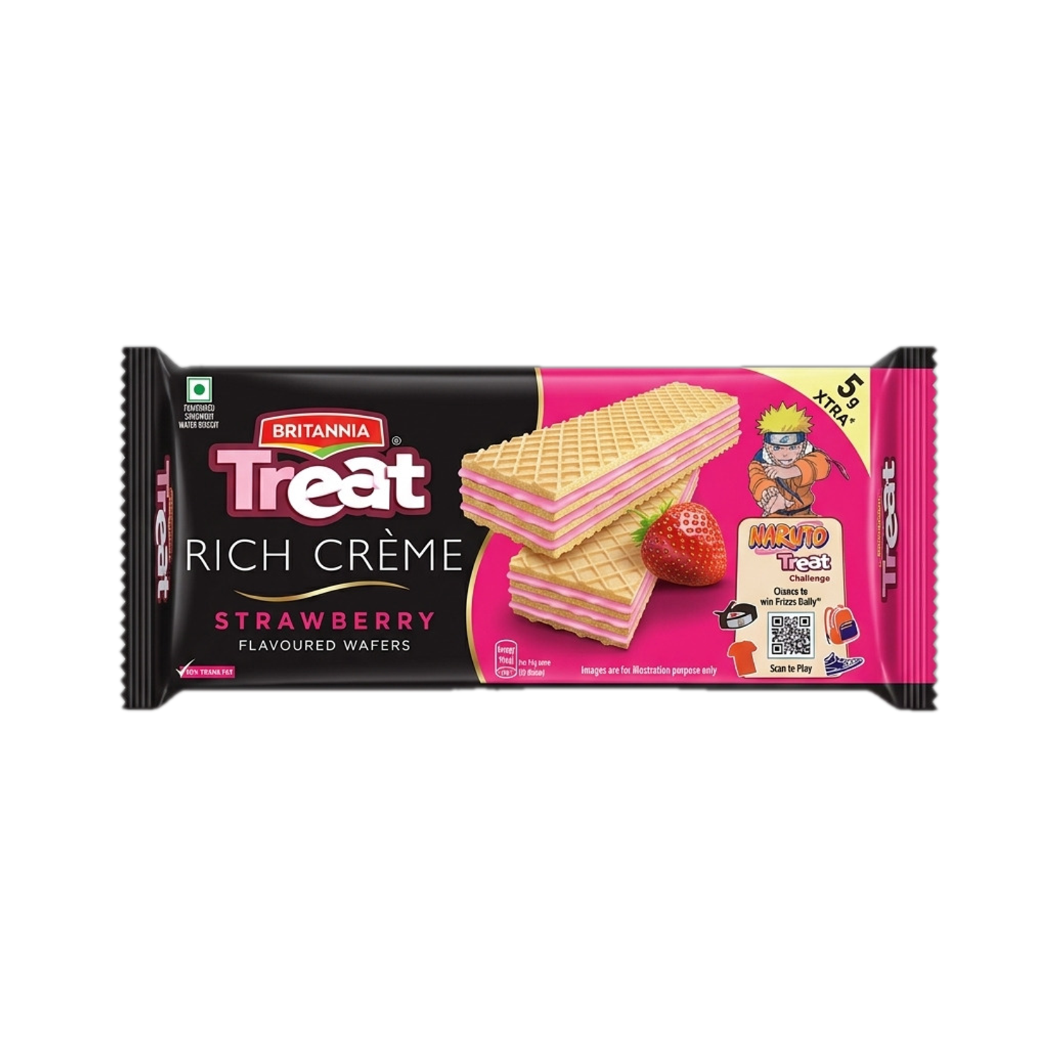 BRITANNIA Treat Rich Creme Strawberry Wafers