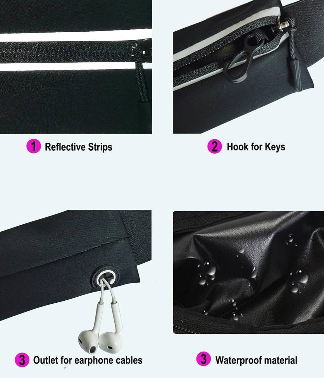 Zenvick Bounce-Free Dual-Pocket Running Belt - Image 4