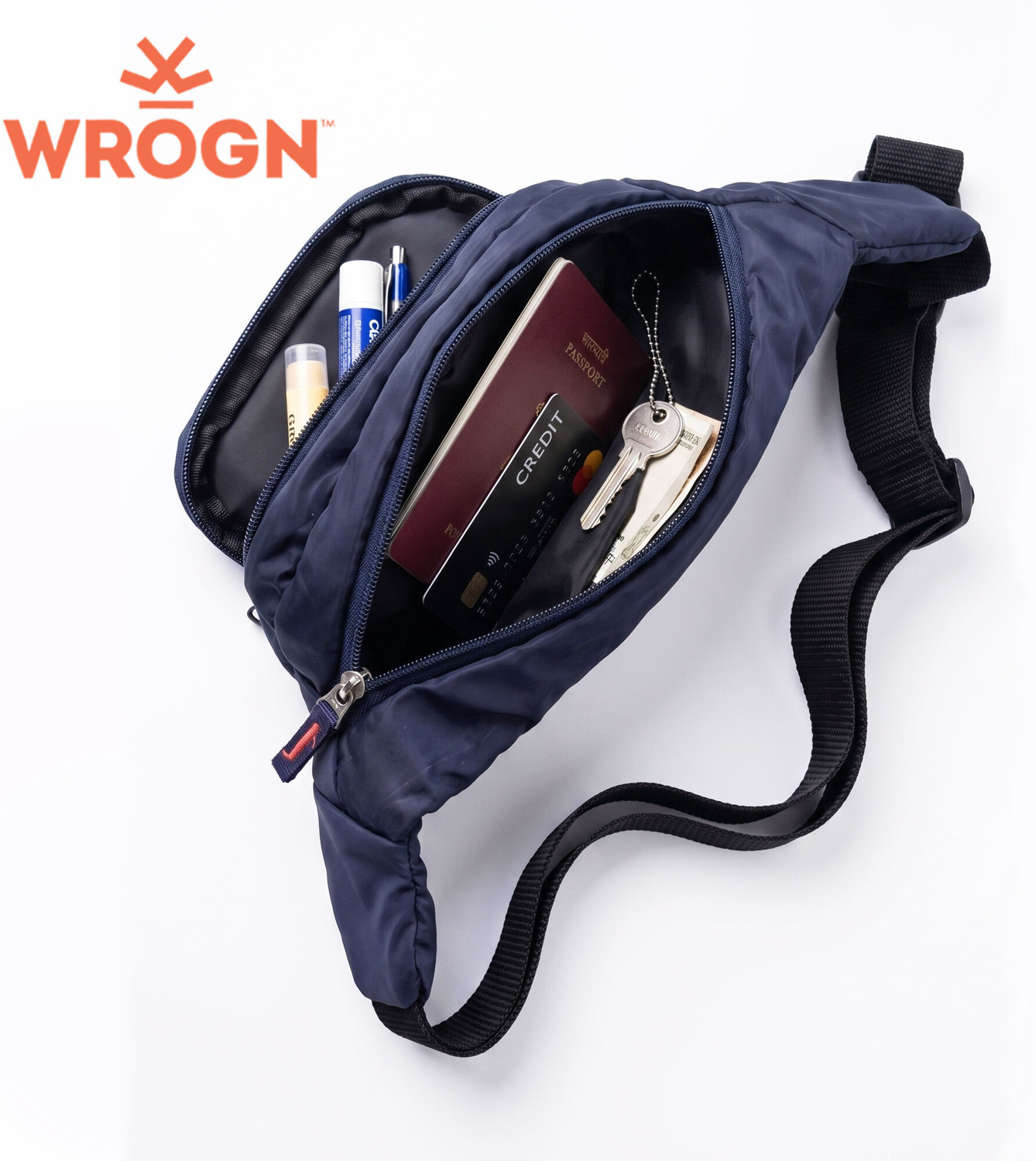 Image of WROGN Waterproof Fanny Pack Belt for Travelling WAIST BAG