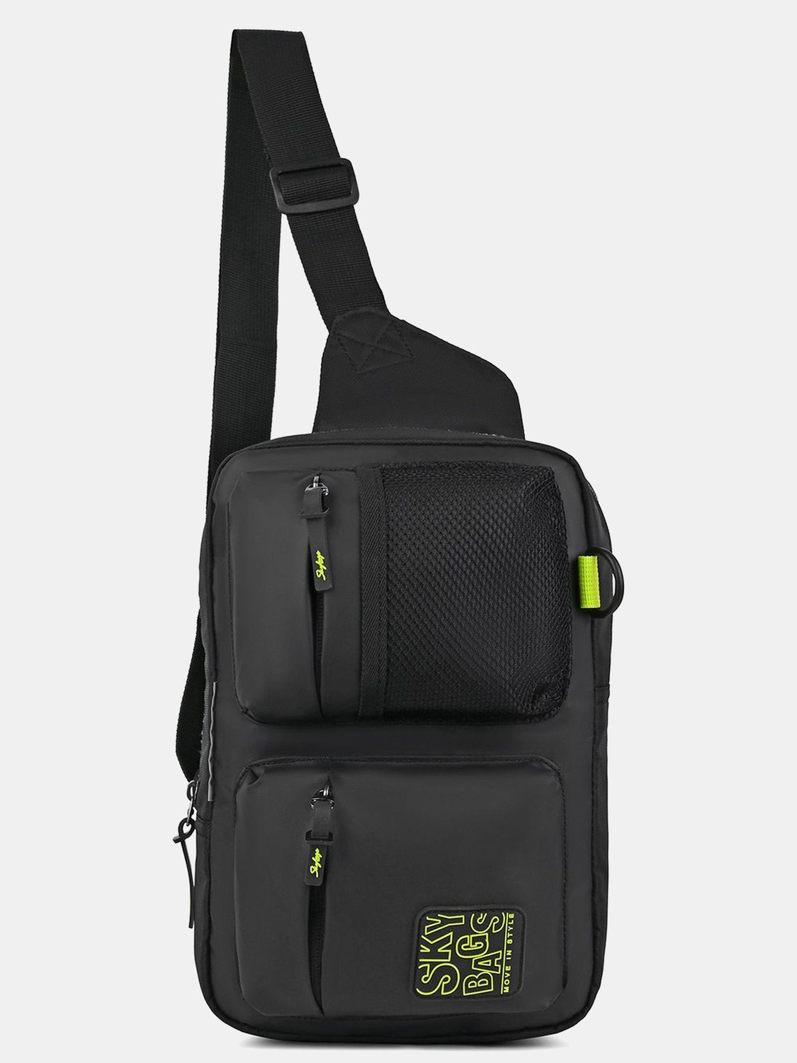 Image of SKYBAGS Blaze Crossbody Fashion Sling Bag For Men And Women, Tablet Compatible - Black Crossbody Fashion Sling Bag
