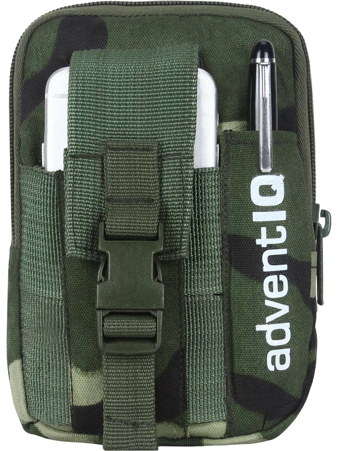 AdventIQ Multipurpose Molle Waist Pouch Utility Pack for Camping Hiking Sports n running Waist Pouch Series