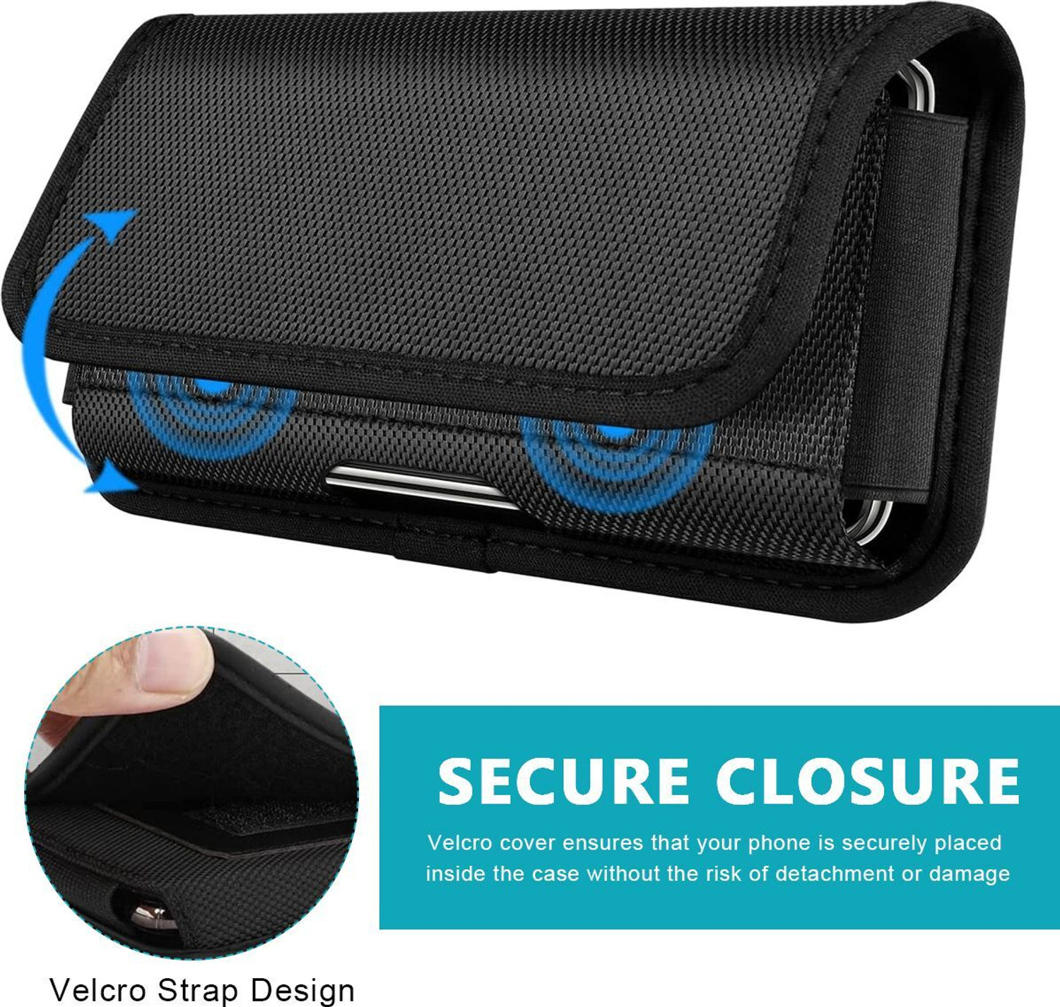 Image of ELEPHANTBOAT Mobile Pouch for Men with Belt Clip, Anti-scratch and Waterproof Phone Waist Bag