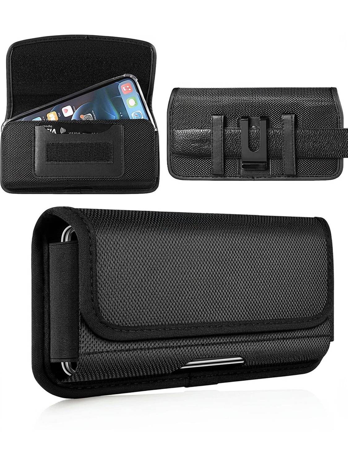 ELEPHANTBOAT Mobile Pouch for Men with Belt Clip, Anti-scratch and Waterproof Phone Waist Bag