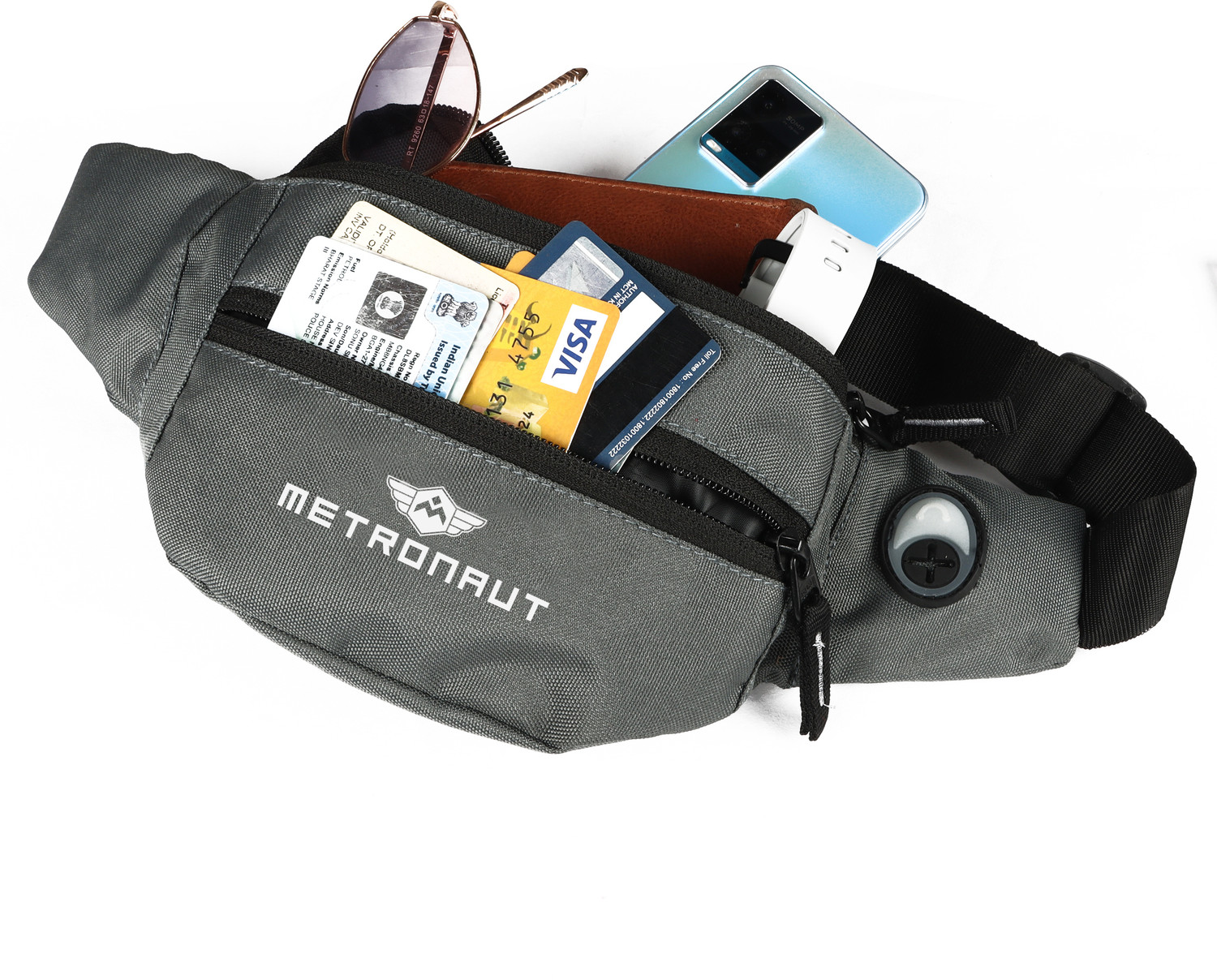 Image of METRONAUT Waist Bag for Men Women, Stylish Chest, Belt Sport Bag WAIST BAG