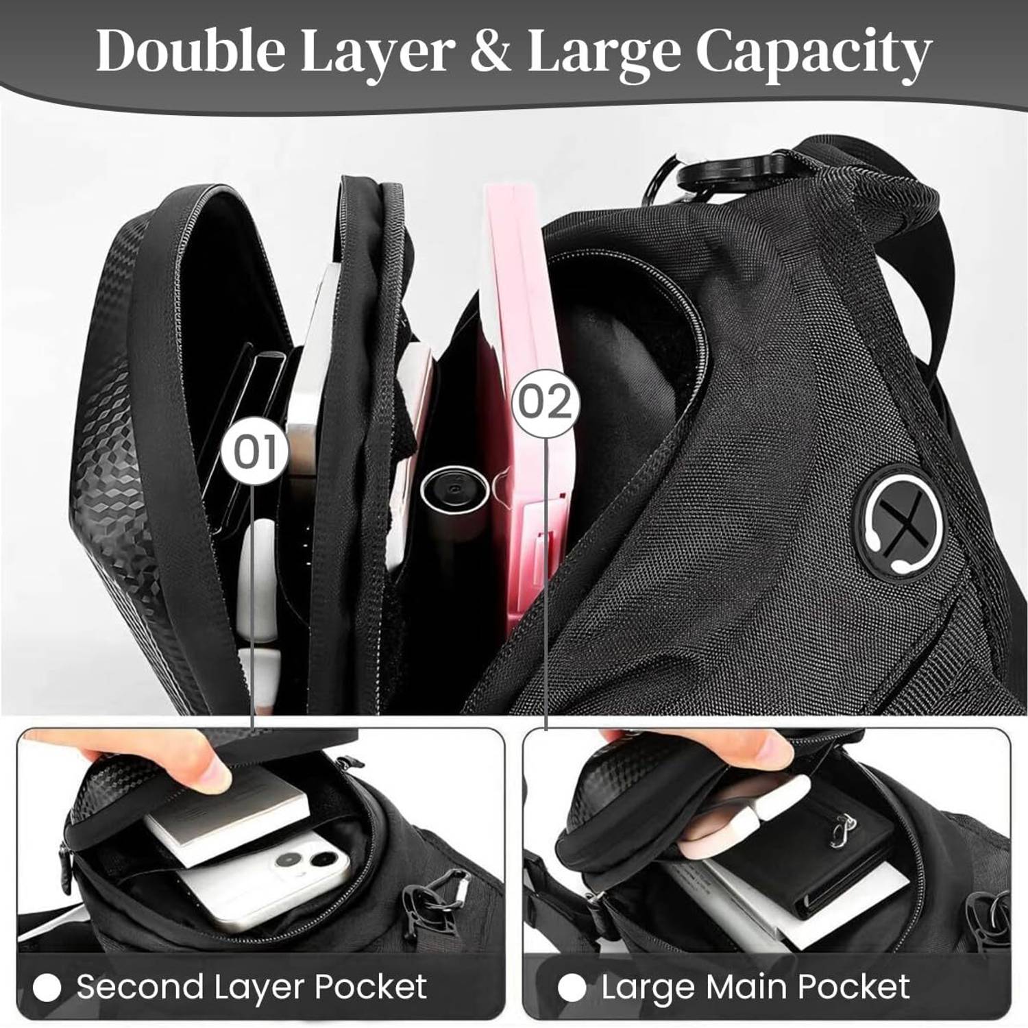 ESLNF Motorcycle Waist Drop Leg Bag – Waterproof Hard Shell
