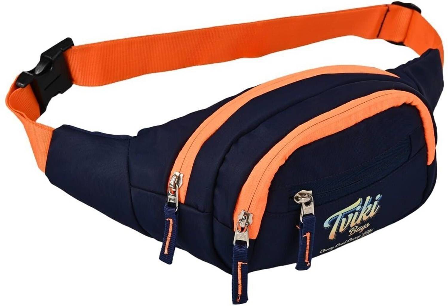 Tviki Bags Polyster Blue and Orange Waist Bag Blue and Orange