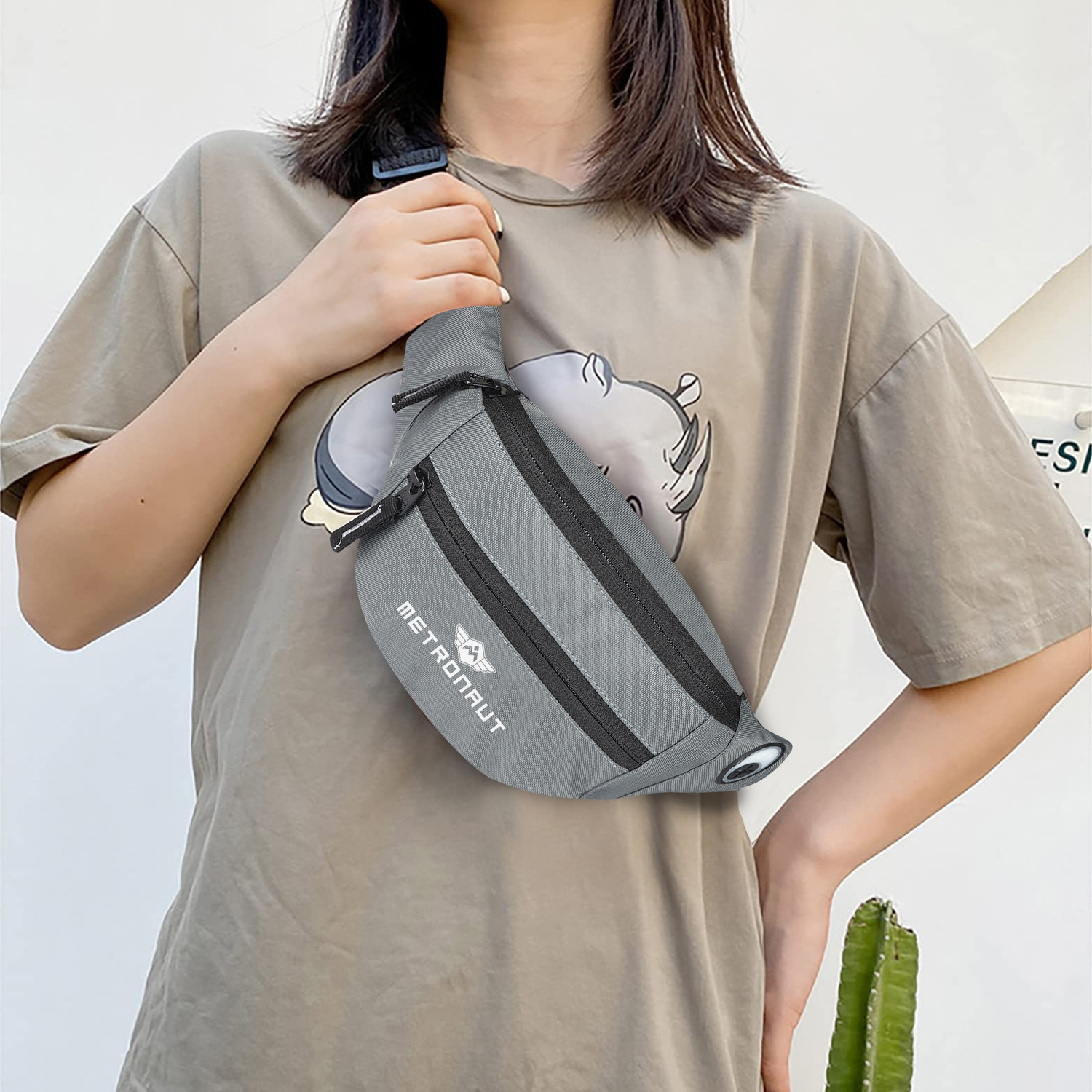 Image of METRONAUT Waist Bag for Men Women, Stylish Chest, Belt Sport Bag WAIST BAG