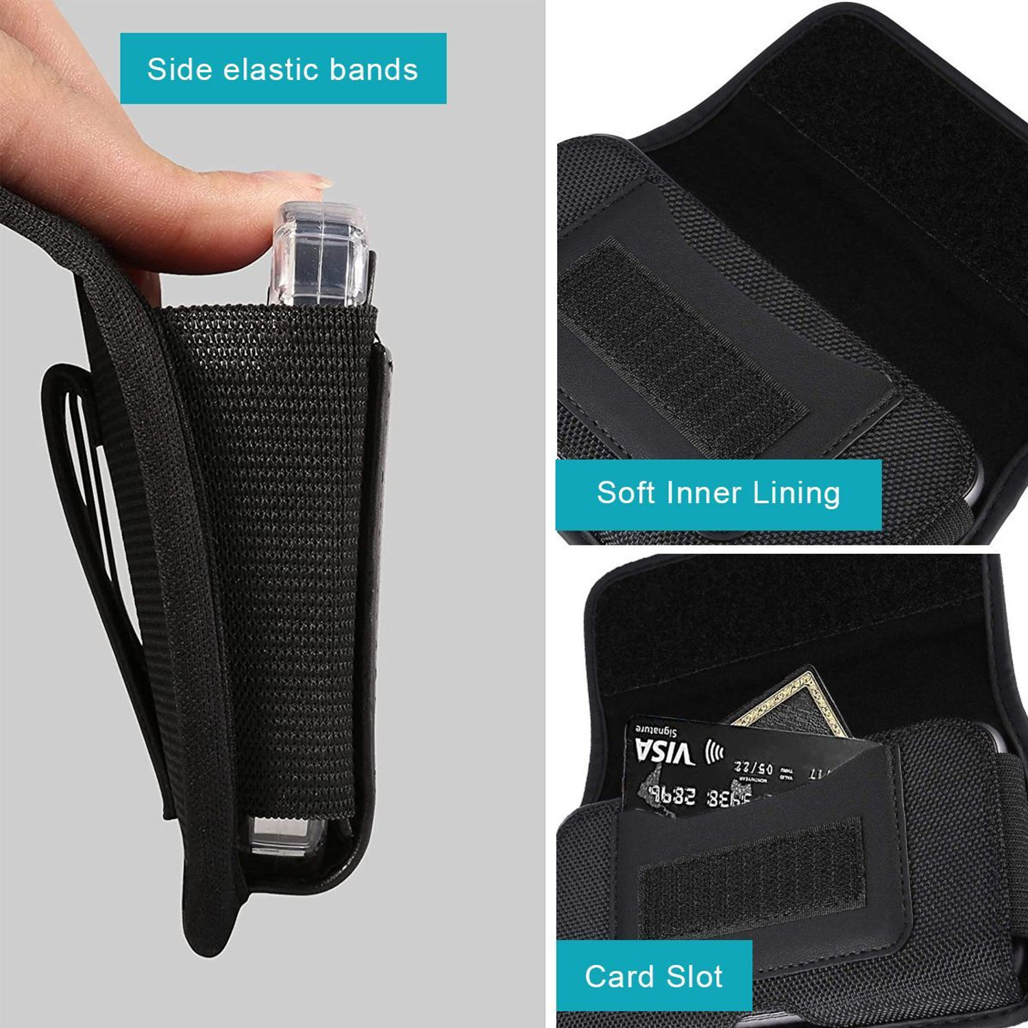 Image of ELEPHANTBOAT Mobile Pouch for Men with Belt Clip, Anti-scratch and Waterproof Phone Waist Bag