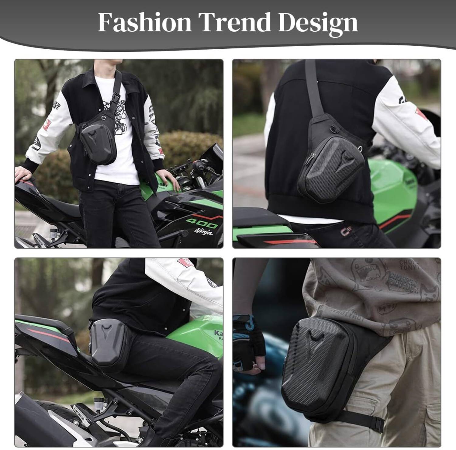 ESLNF Motorcycle Waist Drop Leg Bag – Waterproof Hard Shell