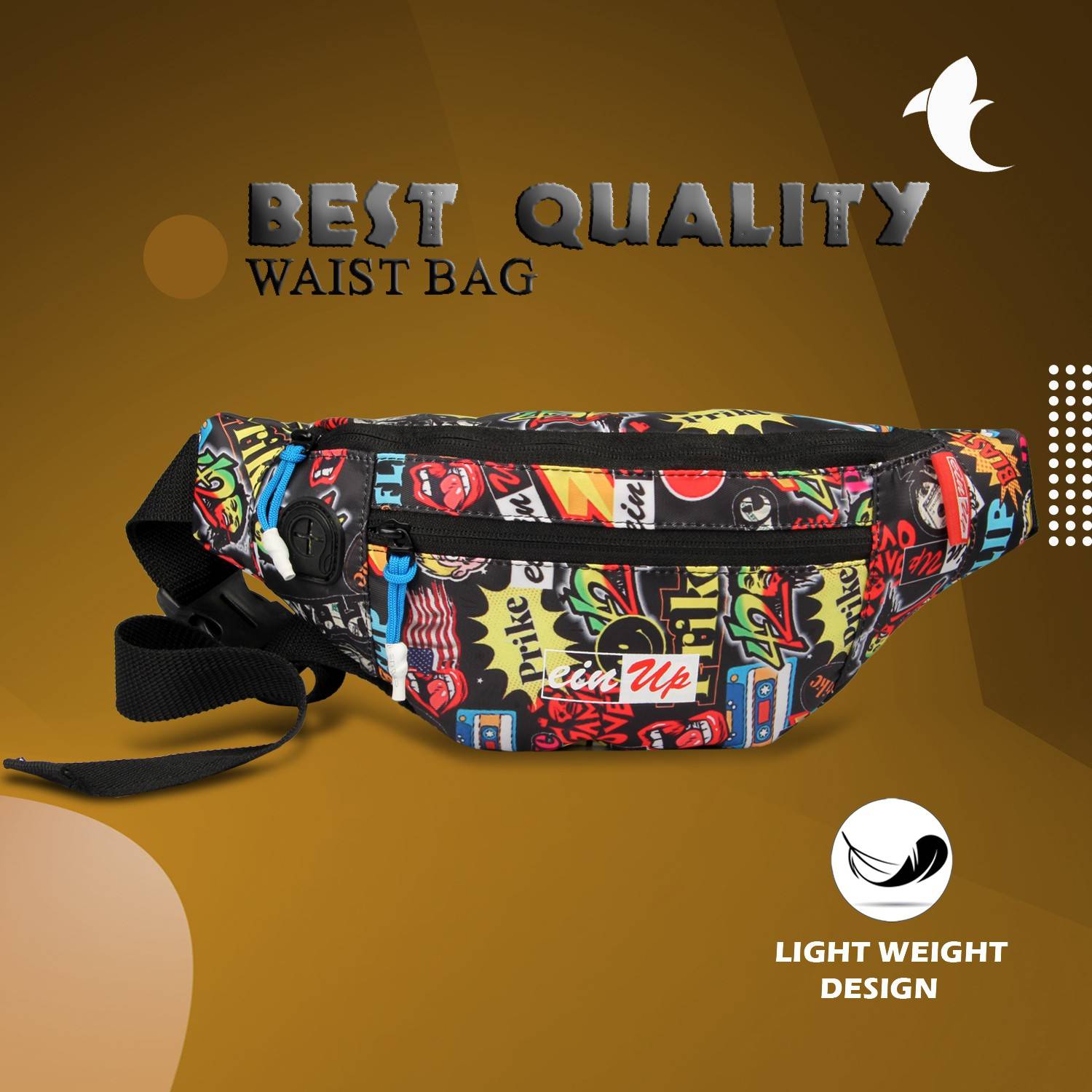 fkhbags Printed Rock Waist Bag - Image 5