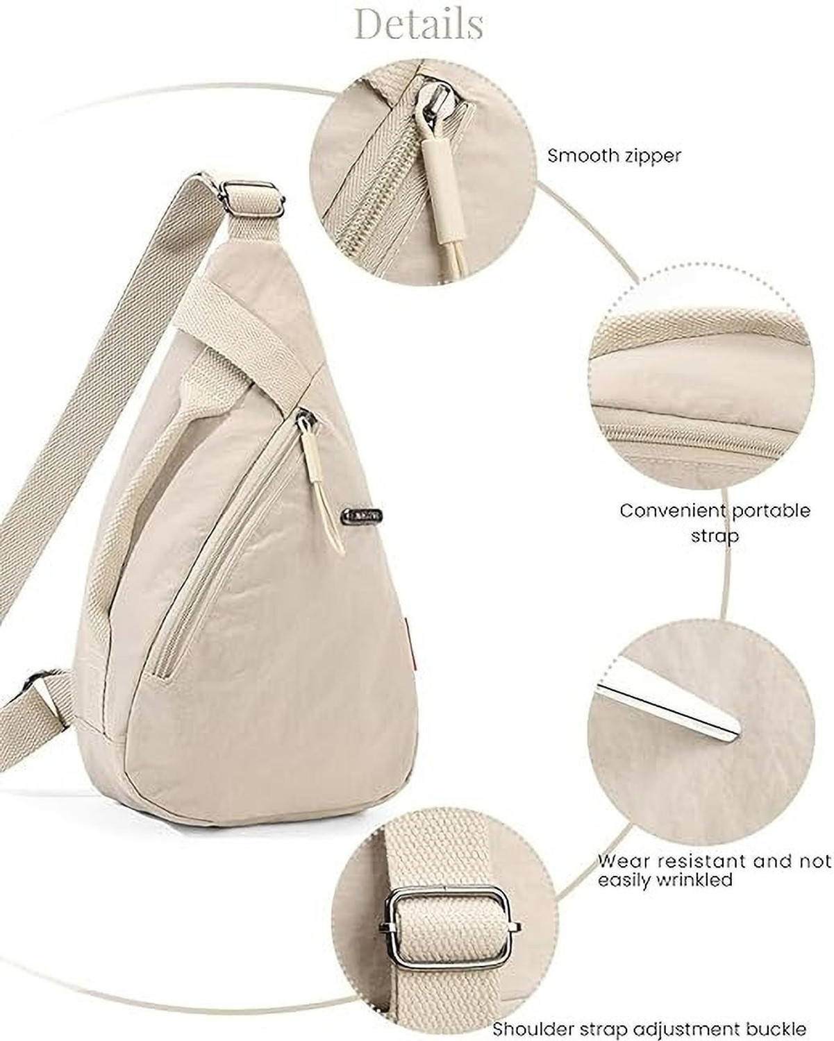 Image of MMTSWorld Chest Bag for Women Men Fashion Shoulder Bag Front Back Sling Shoulder Bag Waist Bag