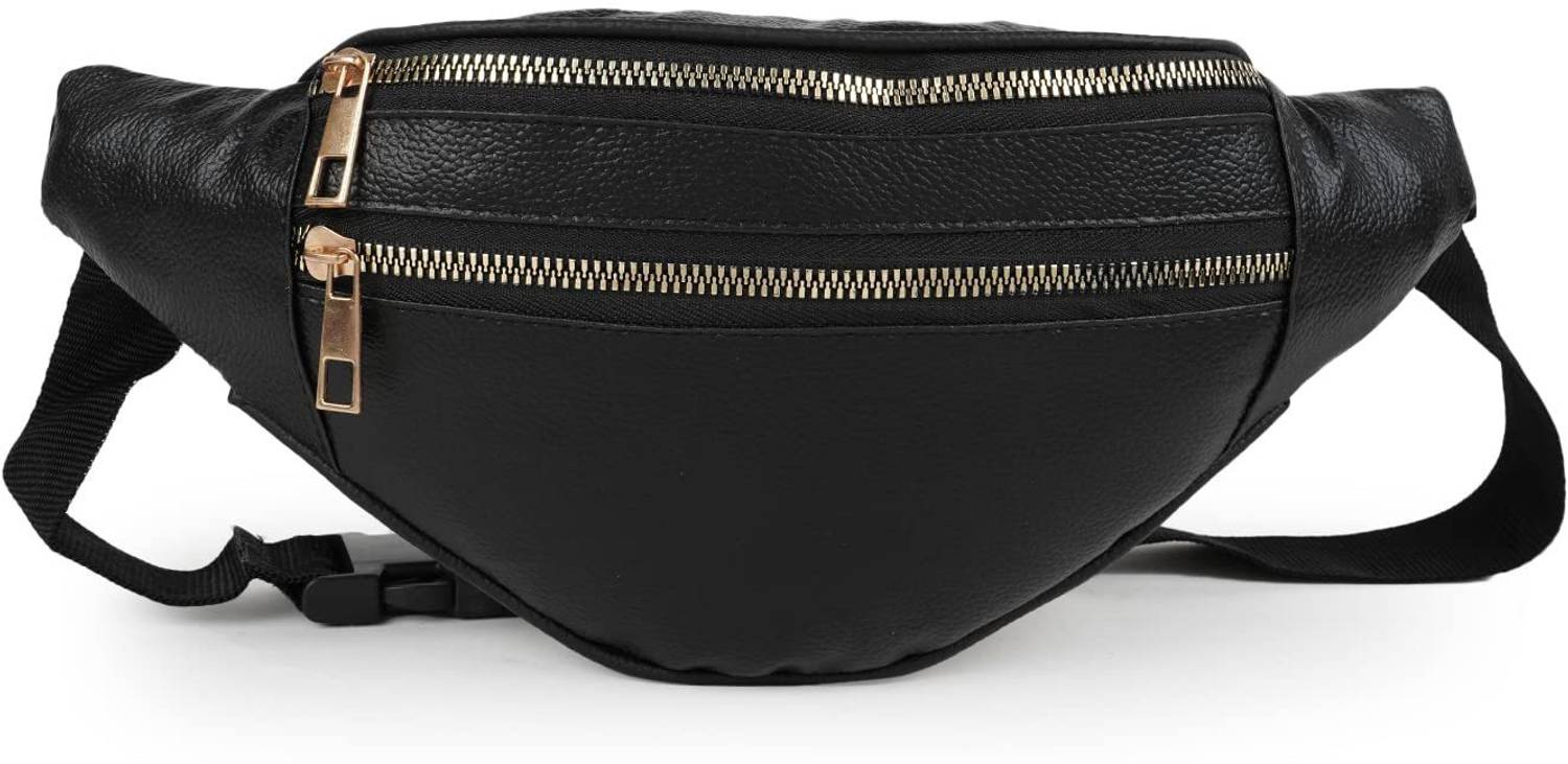 Alyan PU Leather Waist Bag for Men Belt Bag Unisex Fanny Bag Bum bag, Unisex Waist Bag
