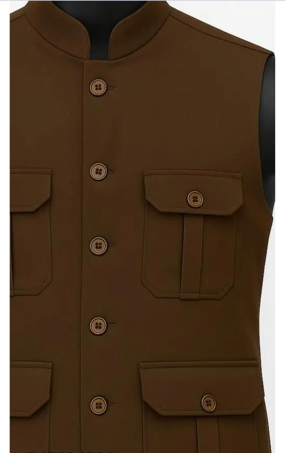 Image of BizzEie Solid Men Waistcoat