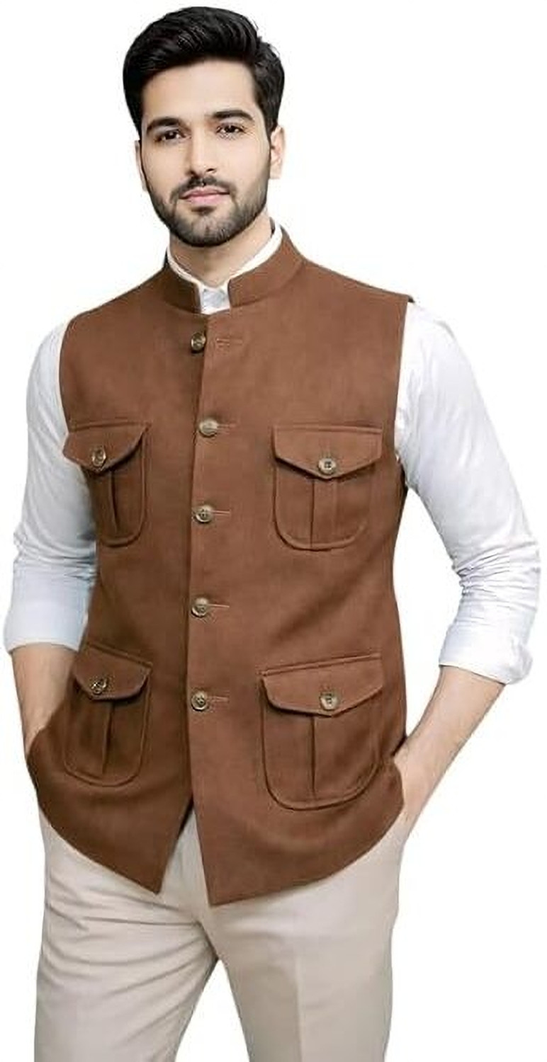 Image of Gazewear Solid Men Waistcoat