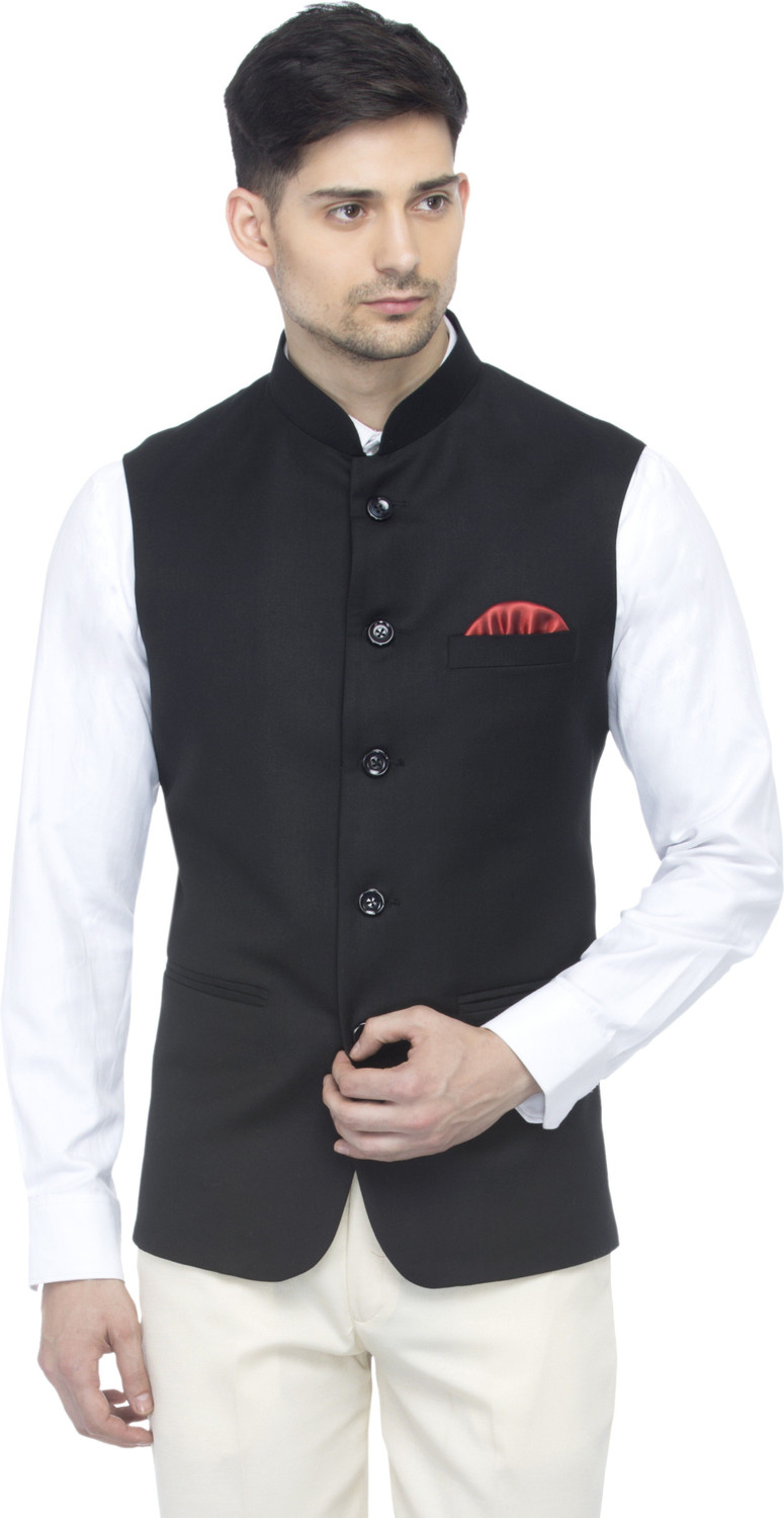 Image of FAVOROSKI Solid Men Waistcoat