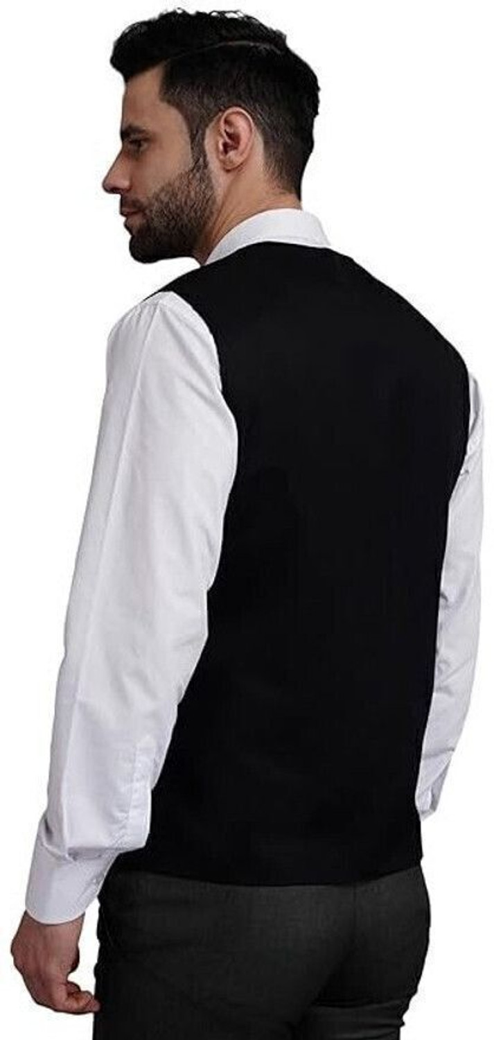Image of APKR Solid Men Waistcoat