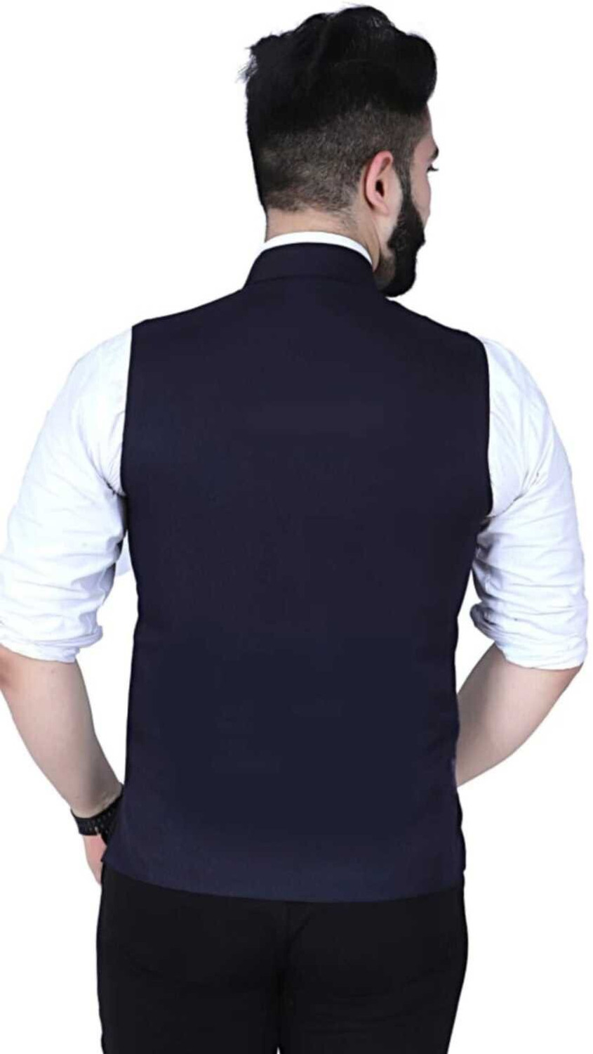 Image of maksud enterprise Solid Men Waistcoat
