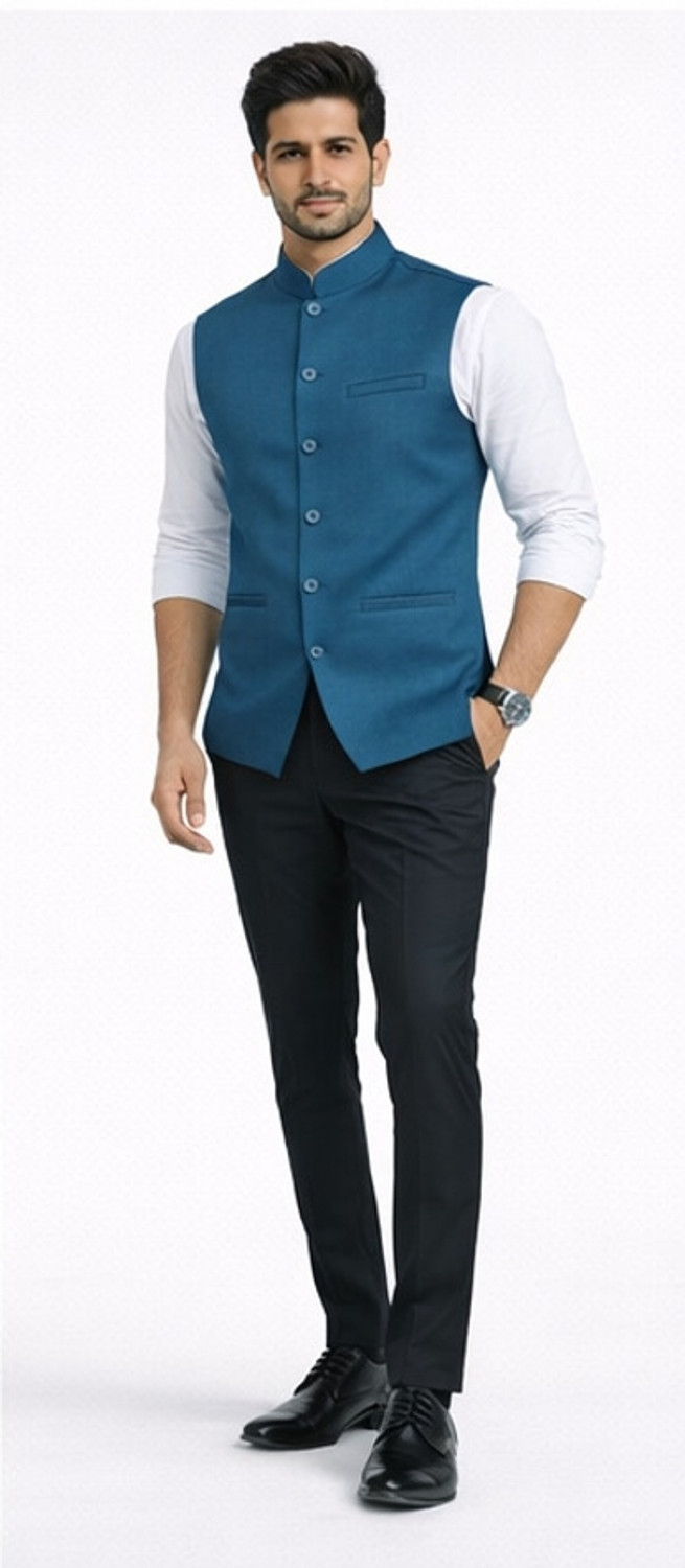 Image of MEN CHOICE Solid Men Waistcoat