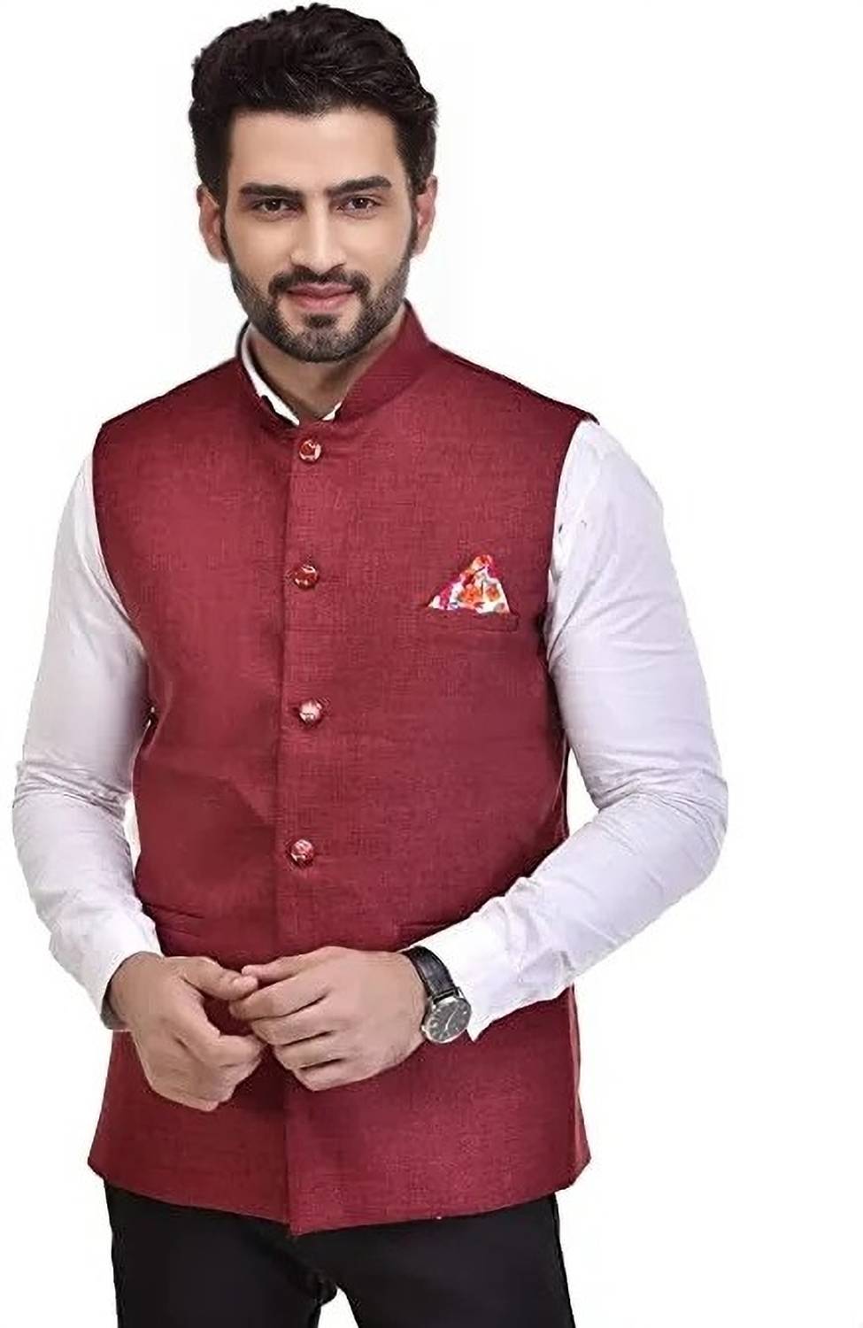 seetoo Solid Men Waistcoat