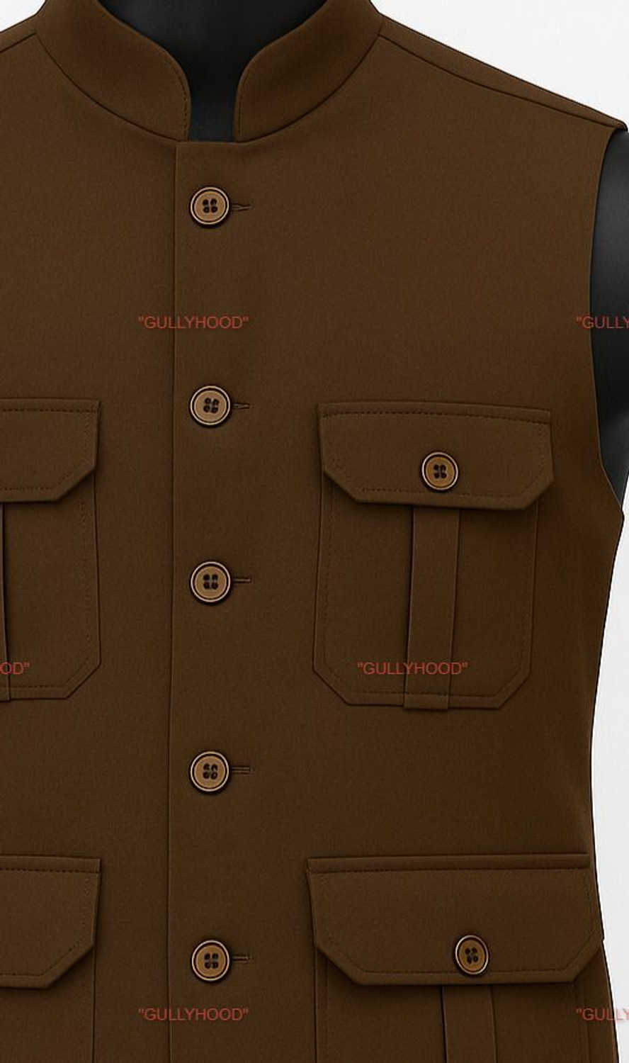 Image of Gullyhood Solid Men Waistcoat