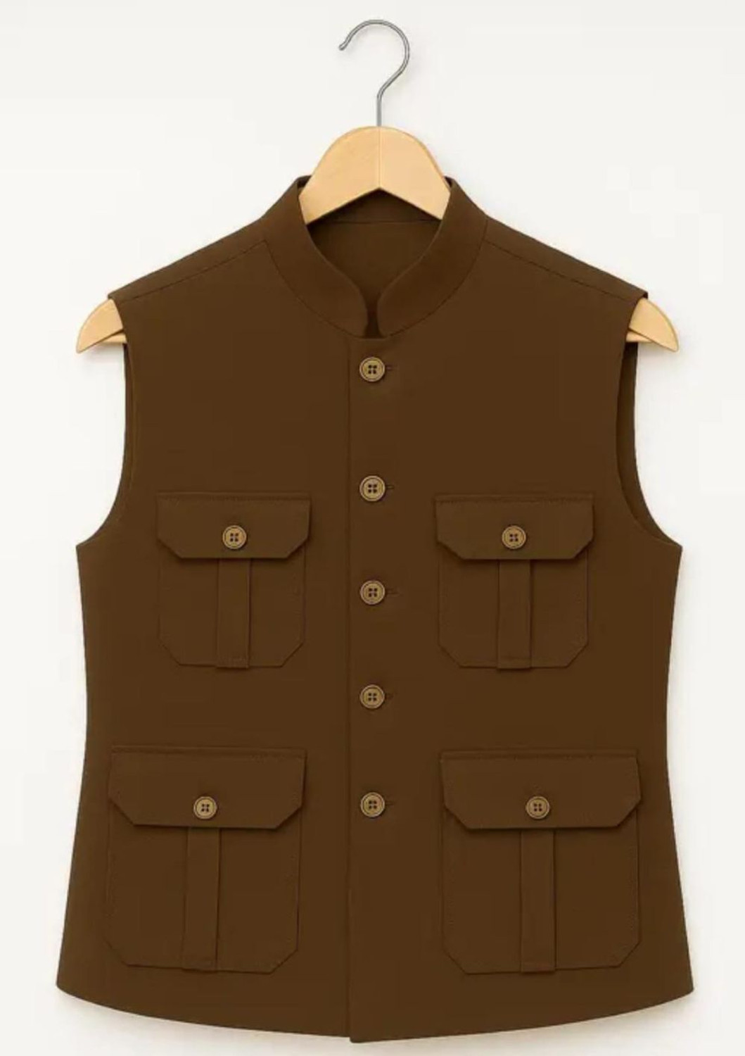 Image of BizzEie Solid Men Waistcoat