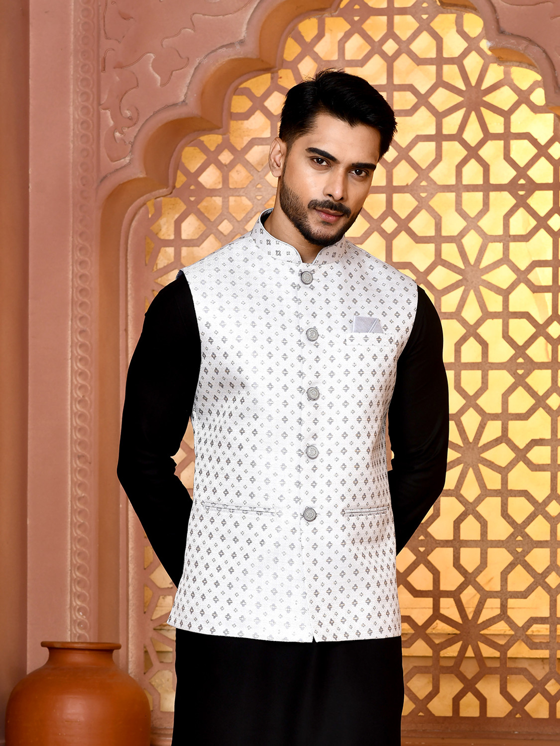 Image of WANAS Woven Men Waistcoat