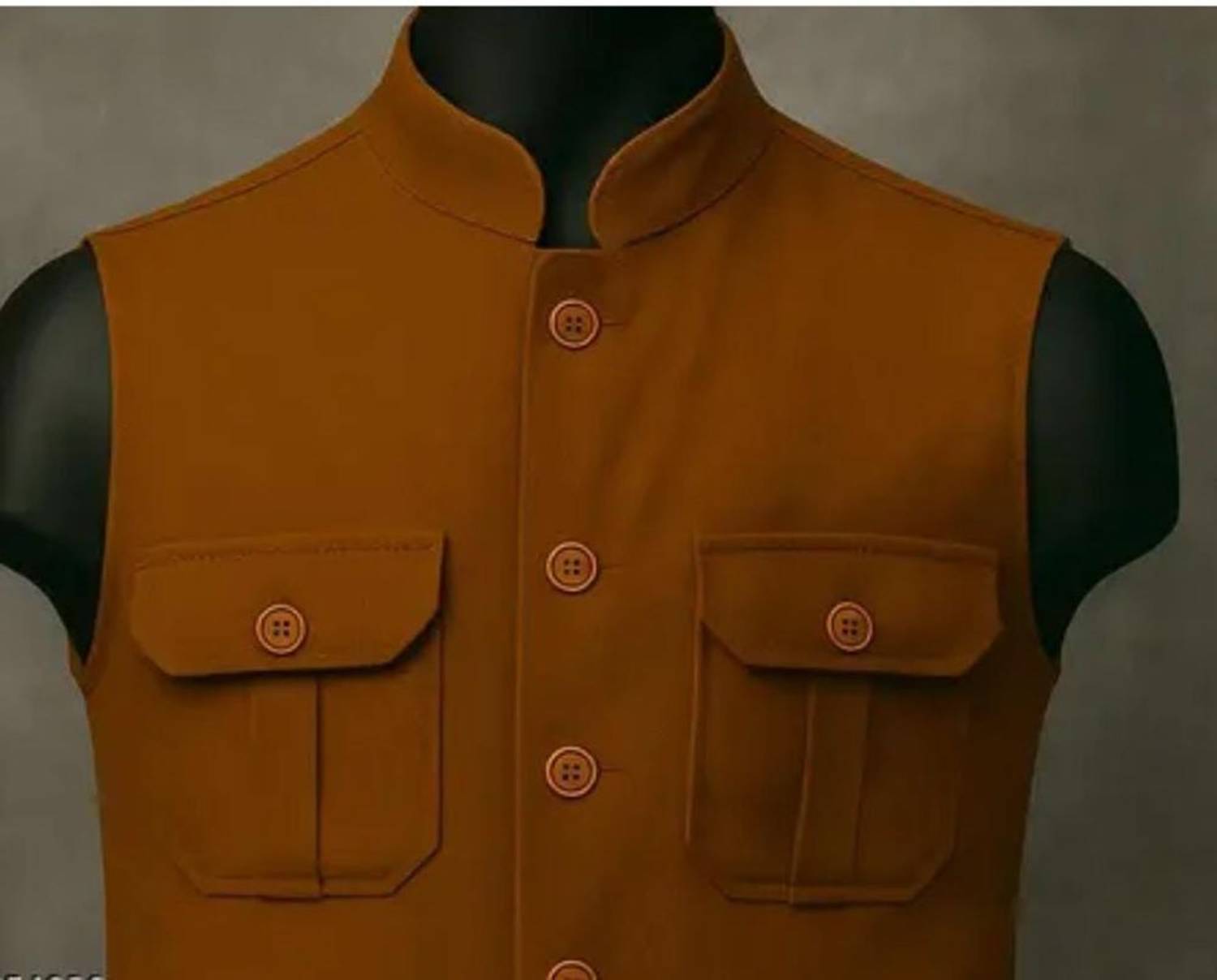 BizzEie Solid Men Waistcoat - Image 3