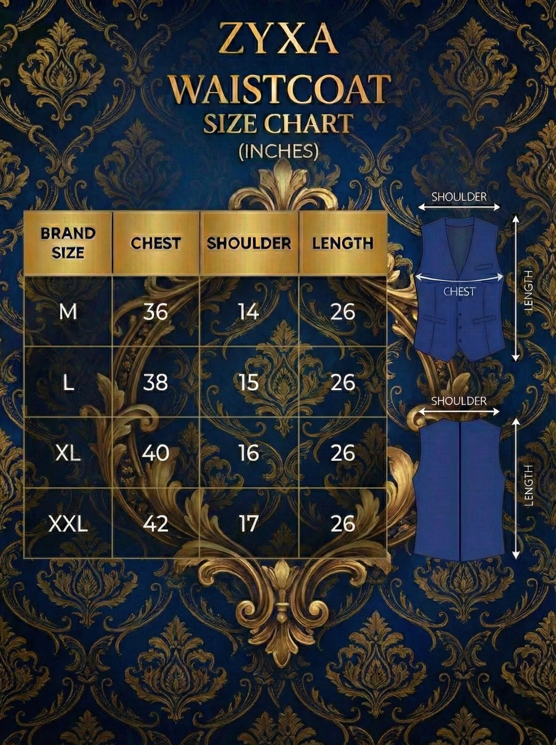 Image of ZYXA Solid Men Waistcoat