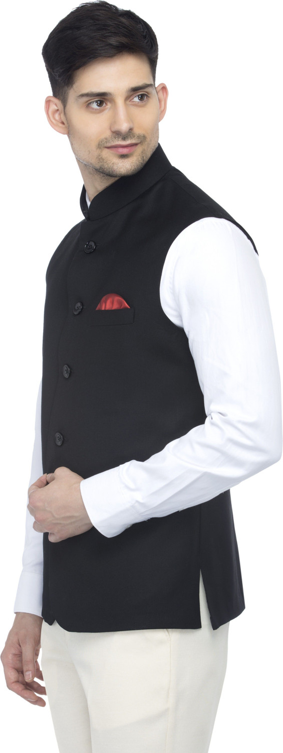 Image of FAVOROSKI Solid Men Waistcoat