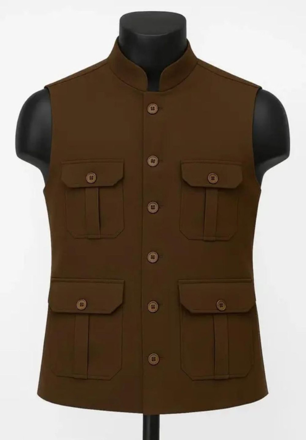 Image of BizzEie Solid Men Waistcoat