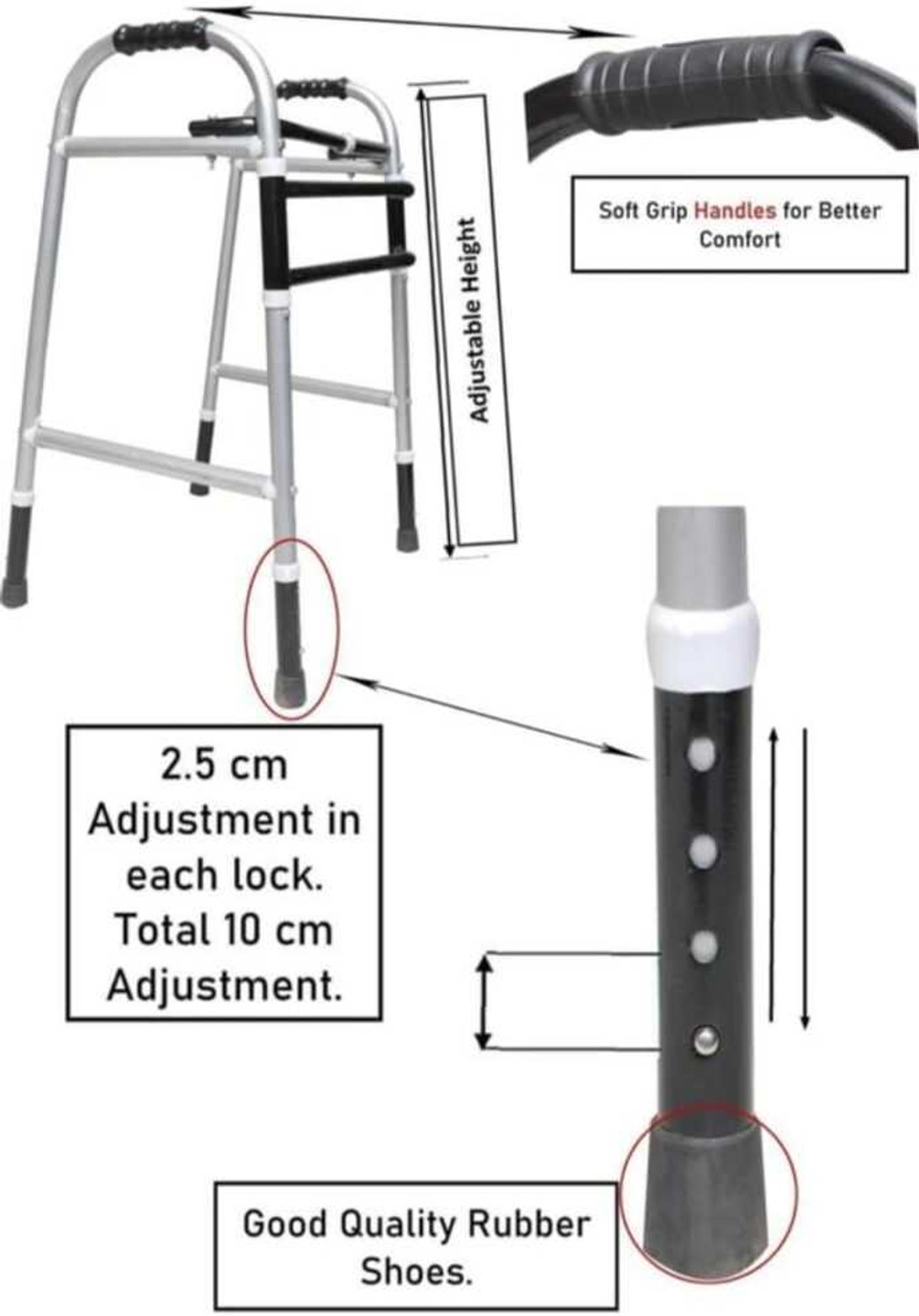Image of GROWDEALS Bariatric Walker