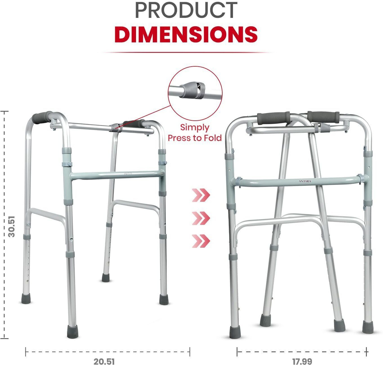 Image of AGEasy Bariatric Walker (Steel)