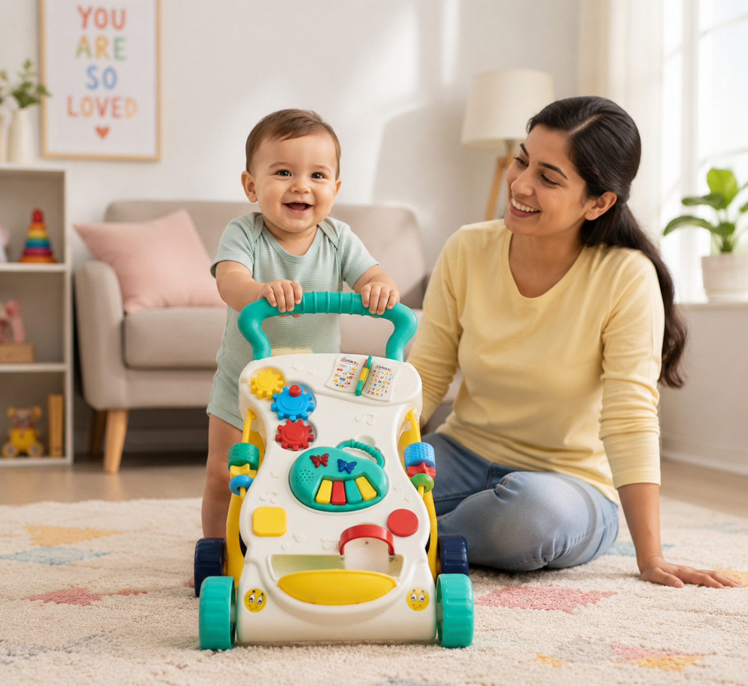 Image of baby tone Walkify Pro Activity Musical Walker, 6-18 months