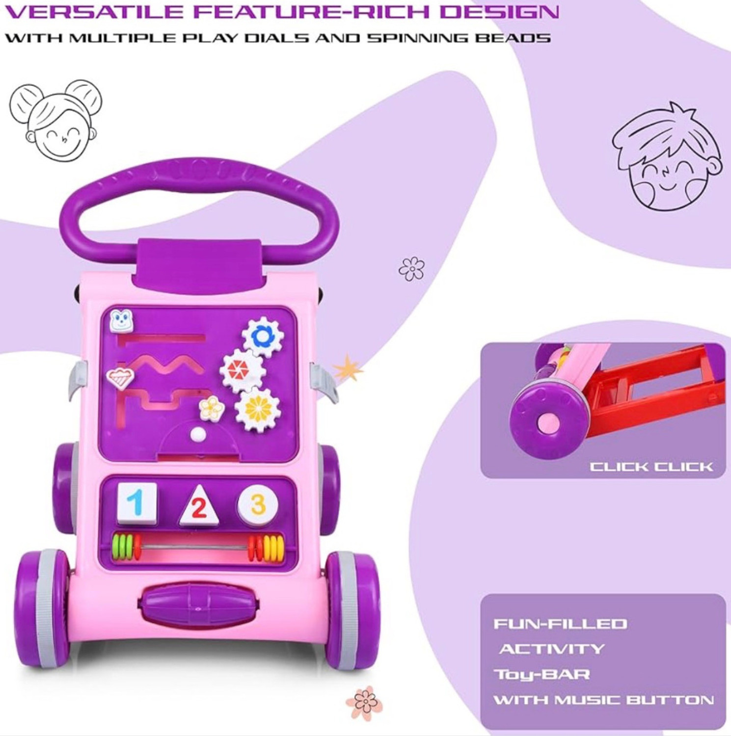 Image of Attire Musical Activity Walker