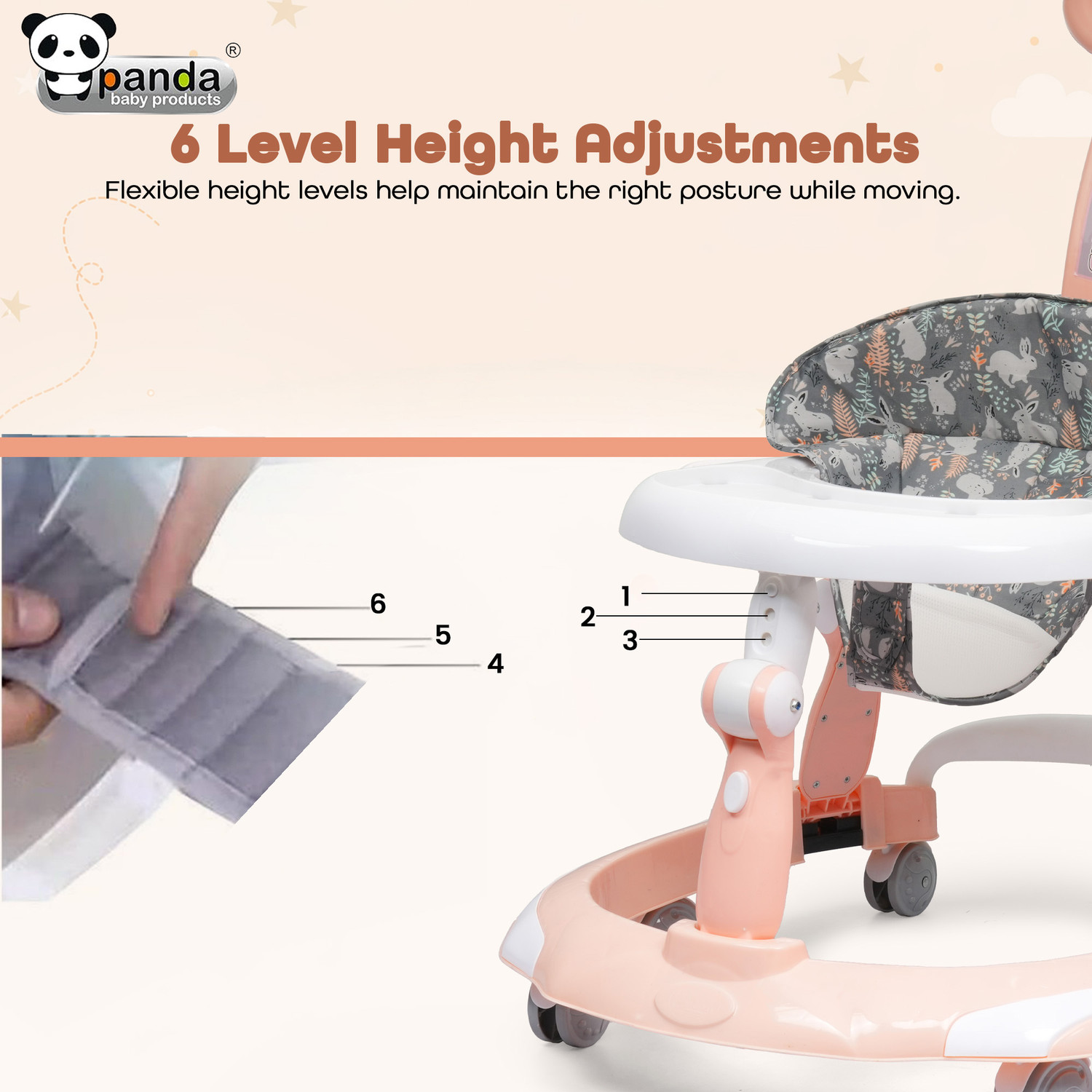 Image of PANDA BABY PRODUCTS Musical Activity Walker With Parent Rod