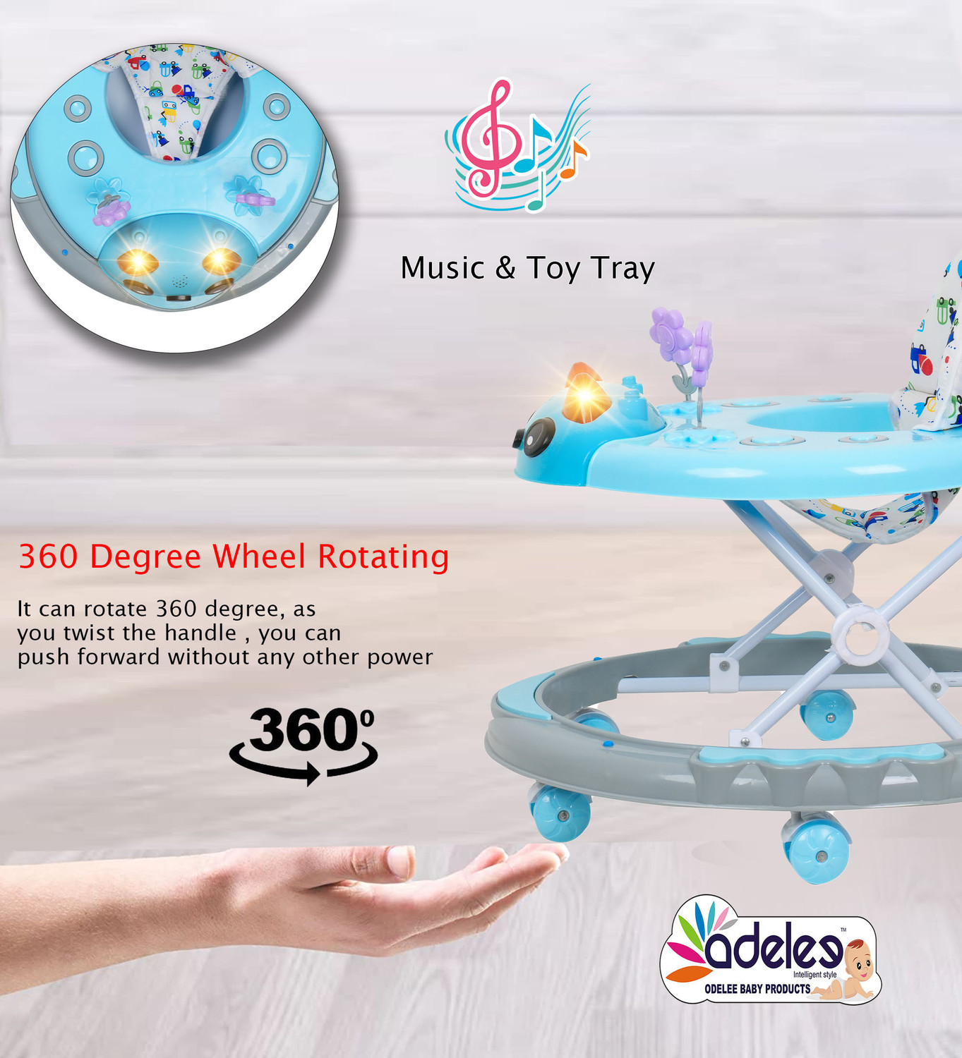 Image of ODELEE Musical Activity Walker