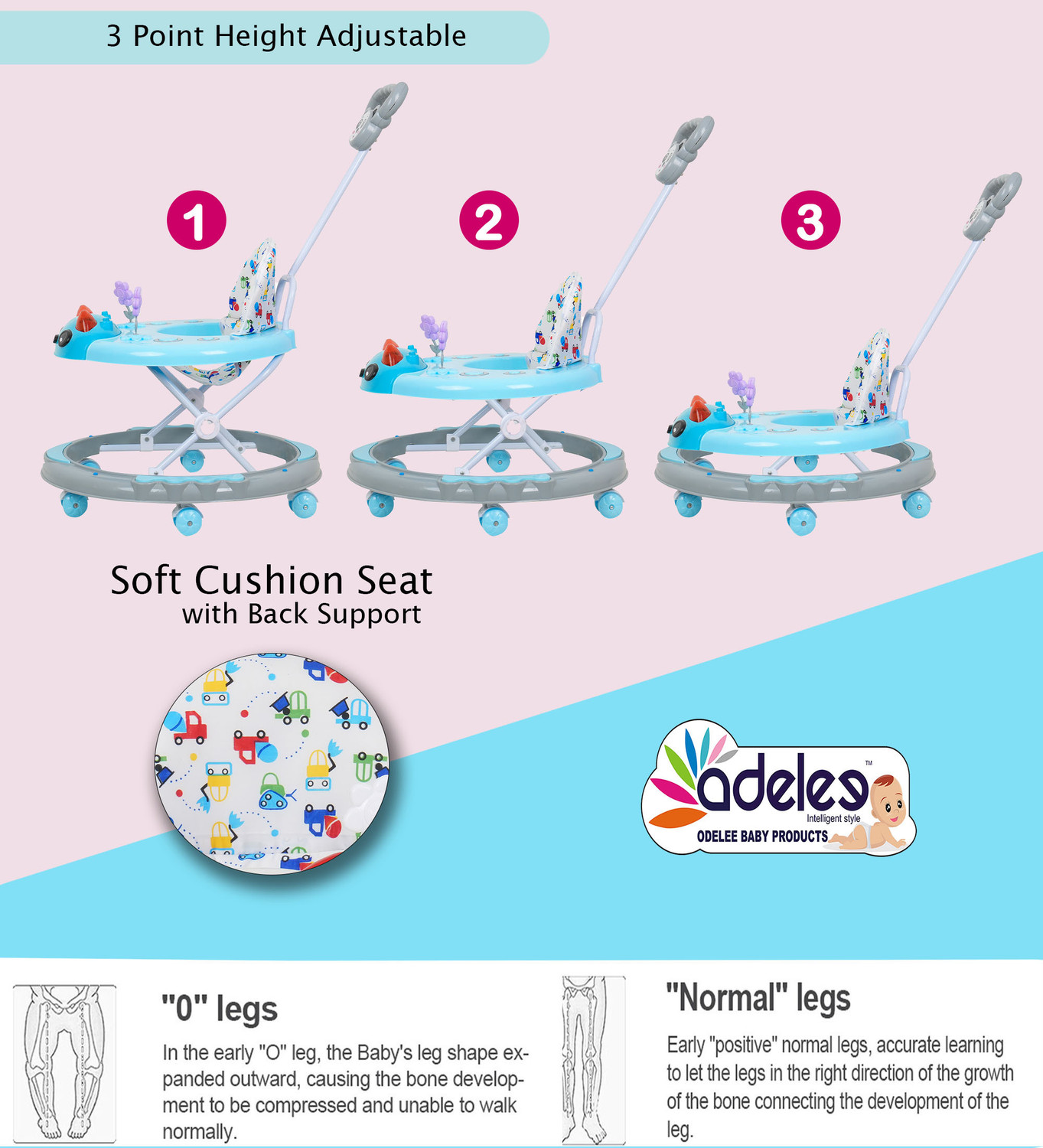 Image of ODELEE Musical Activity Walker