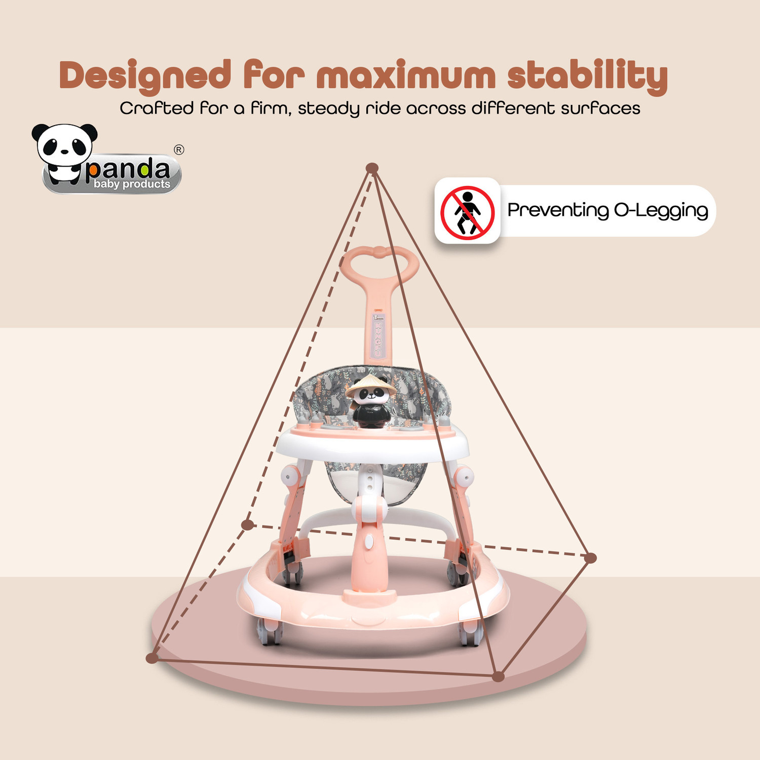 Image of PANDA BABY PRODUCTS Musical Activity Walker With Parent Rod