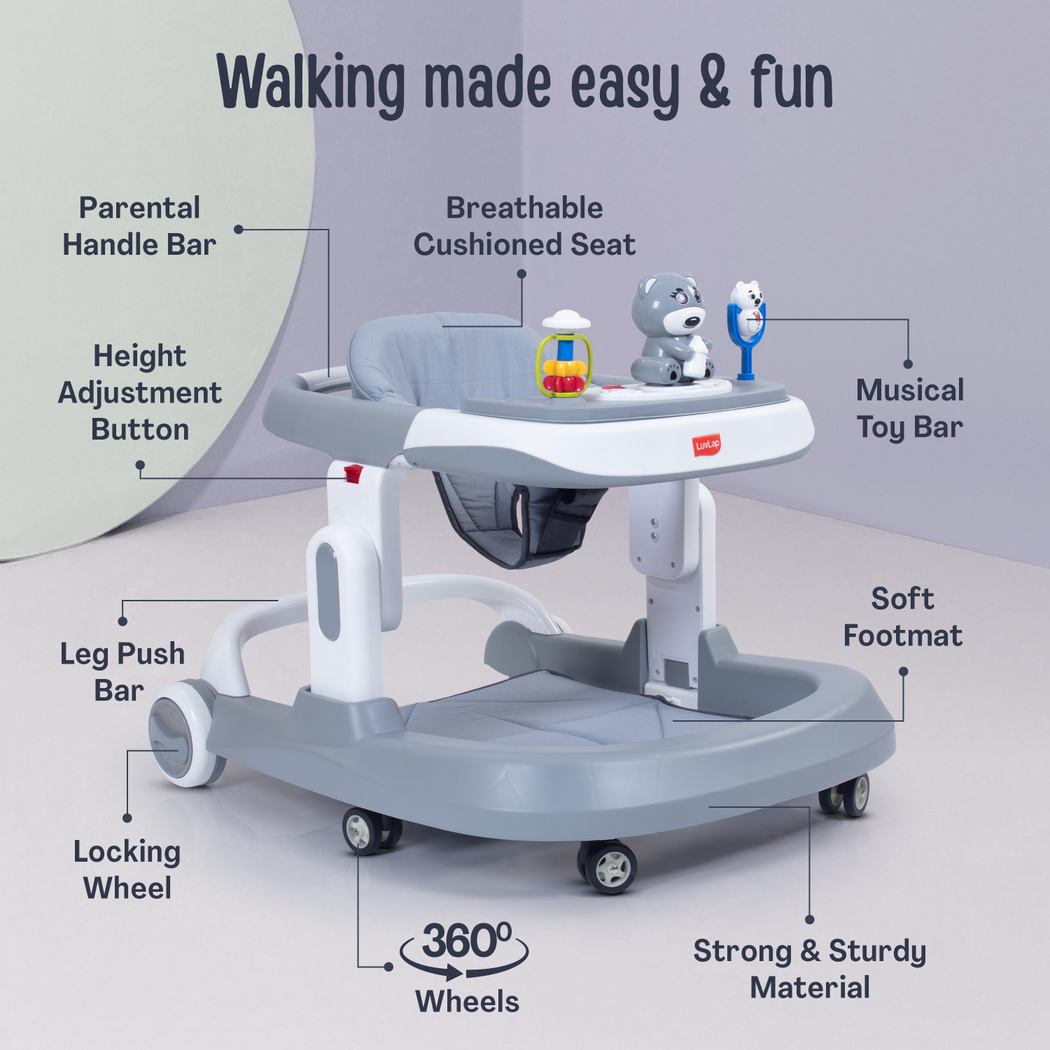 Image of LuvLap Musical Activity Walker