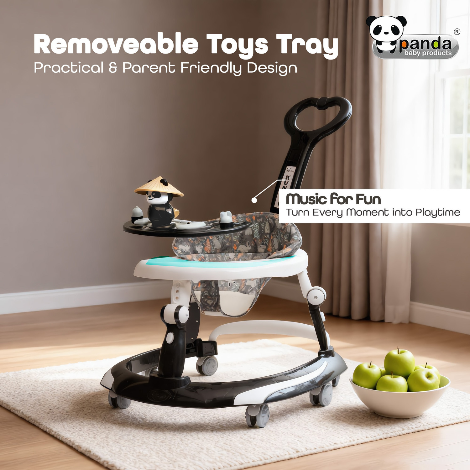 Image of PANDA BABY PRODUCTS Musical Activity Walker With Parent Rod