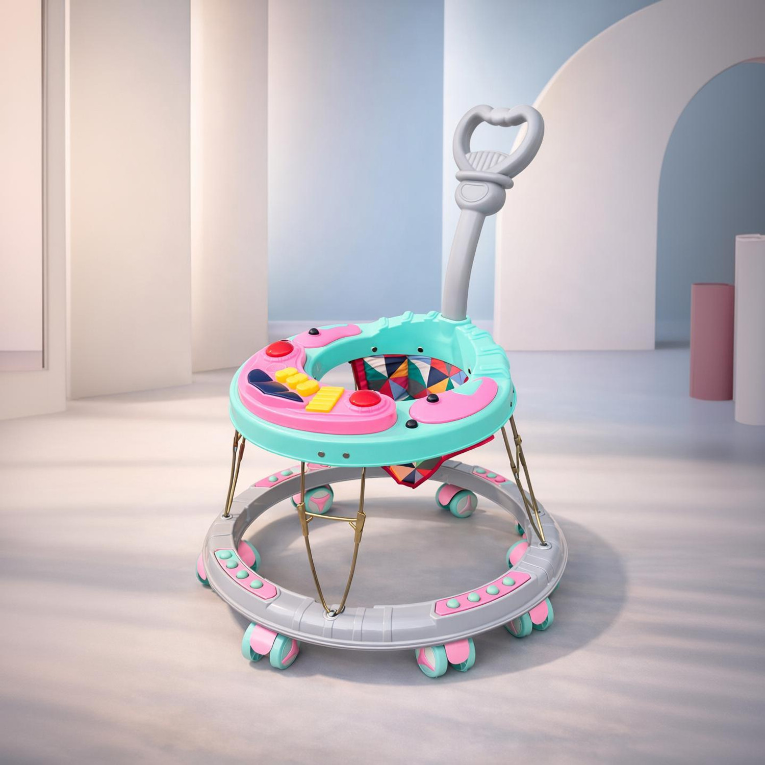 Image of SPEEDFOX Musical Activity Walker With Parent Rod