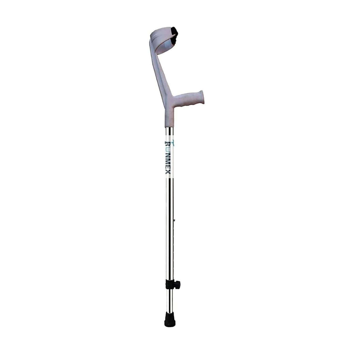 RUNMEX Surgical Elbow Crutch Grey Height Adjustable Walking Stick