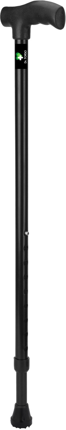 Image of Dr. TORSO Black Edition Walking Stick With Strong Body for Men /Women, old age People Walking Stick