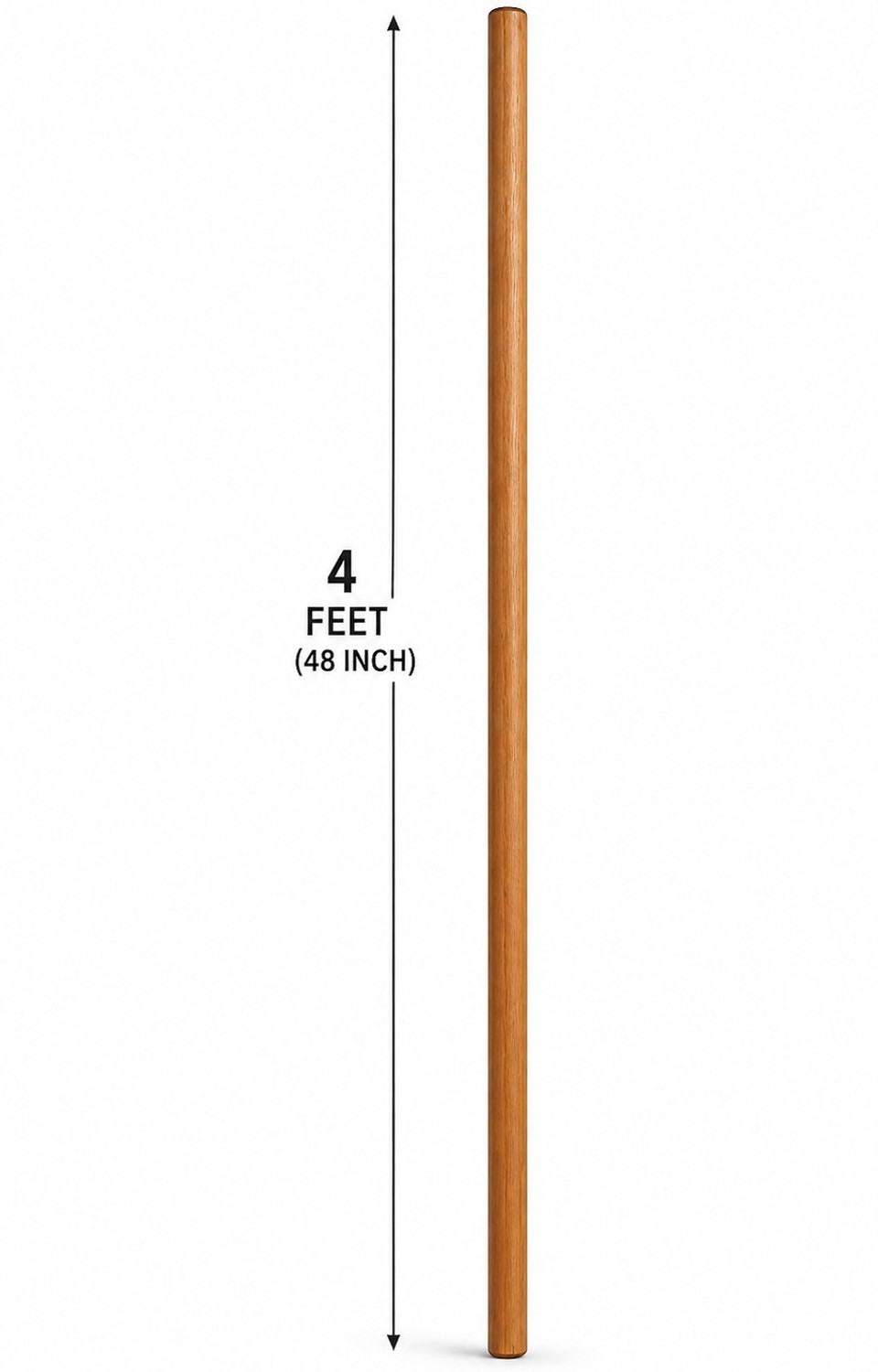 Image of bareillycane Bamboo Exercise Stick 4 Feet (48 Inch) Walking Stick
