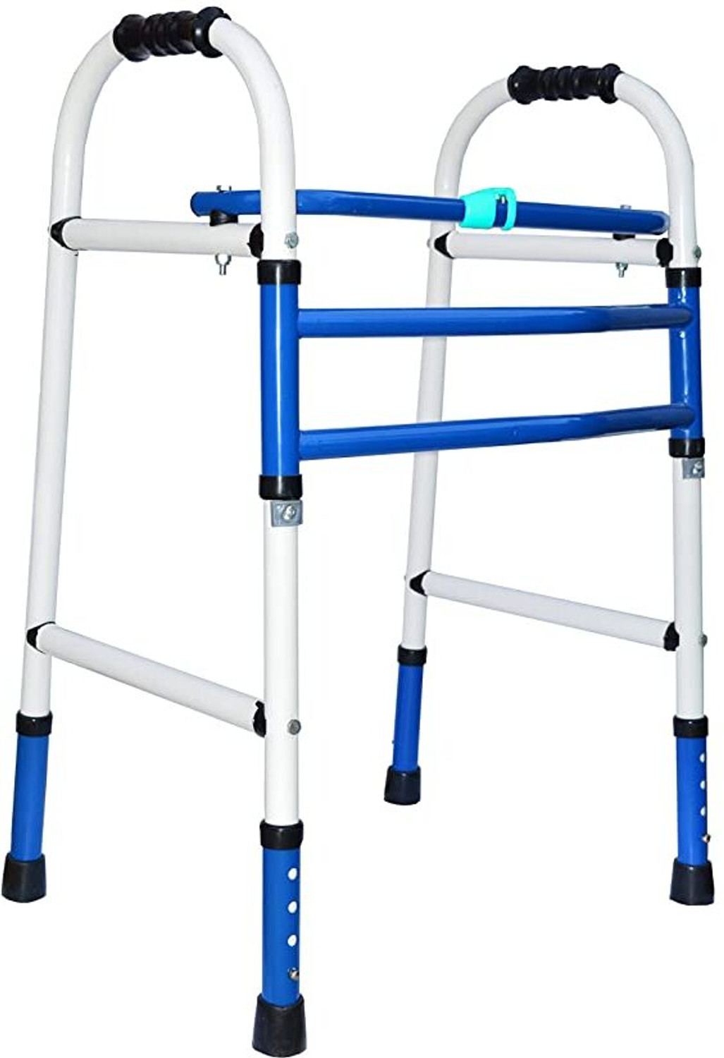 Image of kgn surgical Light Weight Height Adjustable Foldable wr 76 Walker for Adult & Old Age People Walking Stick