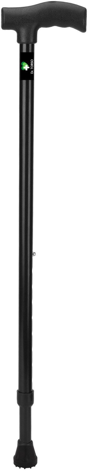 Image of Dr. TORSO Black Edition Walking Stick With Strong Body for Men /Women, old age People Walking Stick