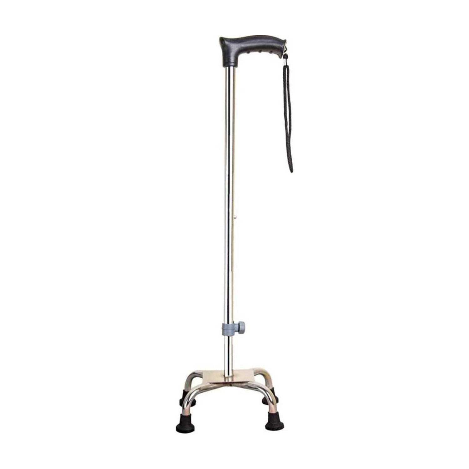 Image of GOODMAX SURGICAL 4 LEG chrome height Adjustable Men /Women Walking Stick Walking Stick