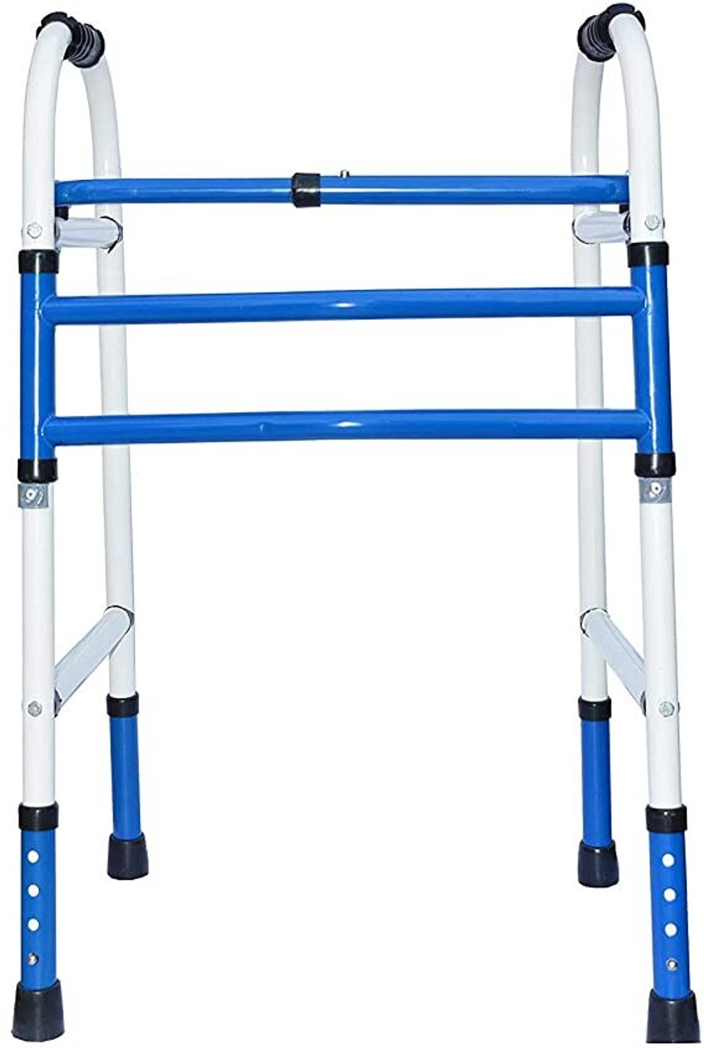 Image of kgn surgical Light Weight Height Adjustable Foldable wr 76 Walker for Adult & Old Age People Walking Stick